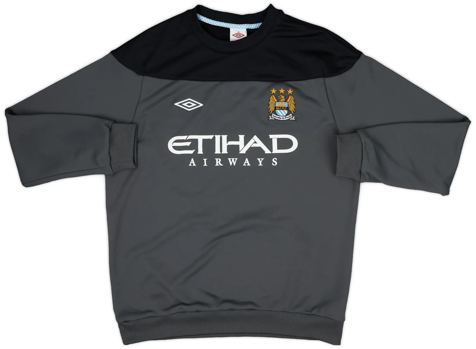 2011-12 Manchester City Umbro Sweat Top - 9/10 - (XL)