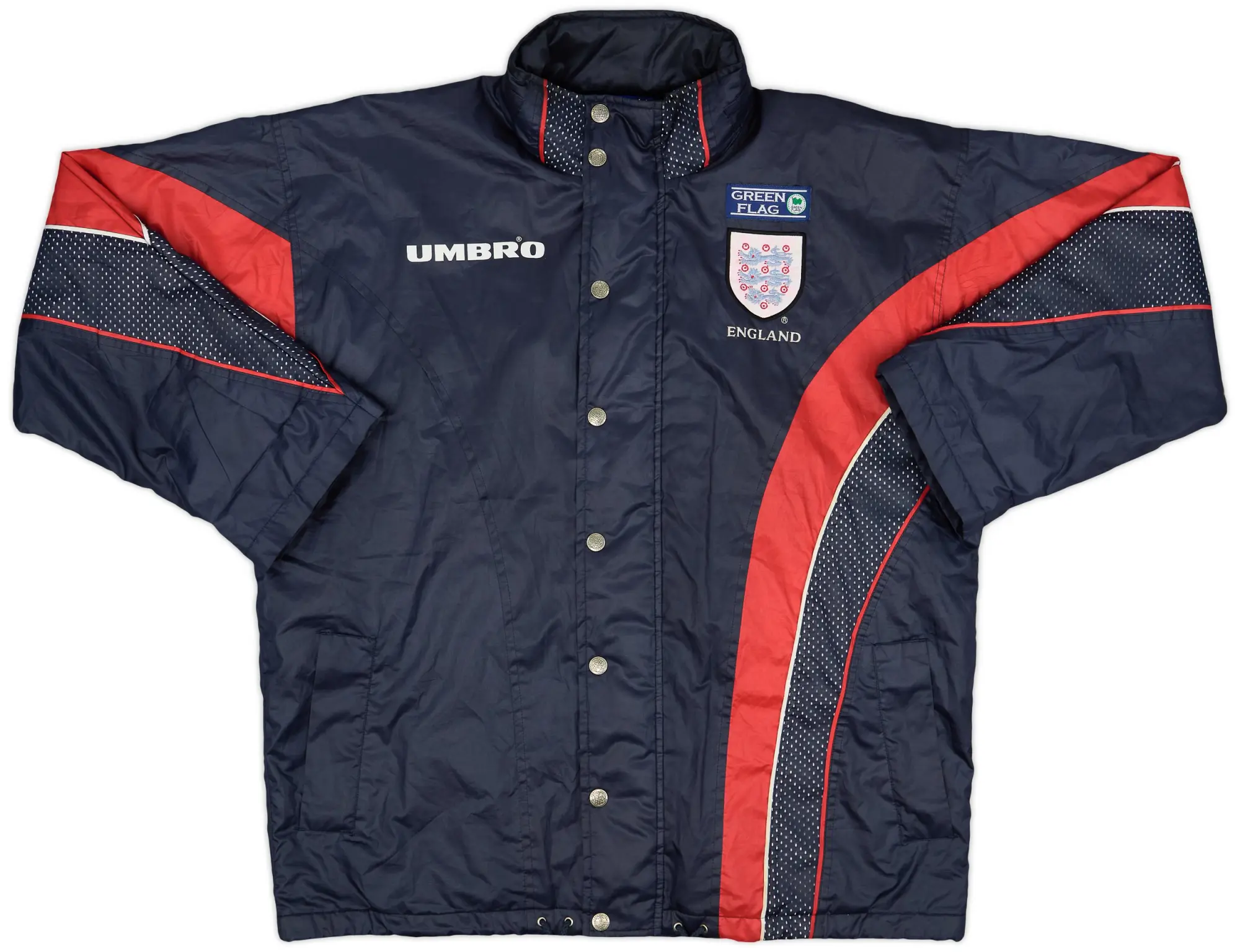 1998-00 England Umbro Padded Bench Coat - 6/10 - (M)