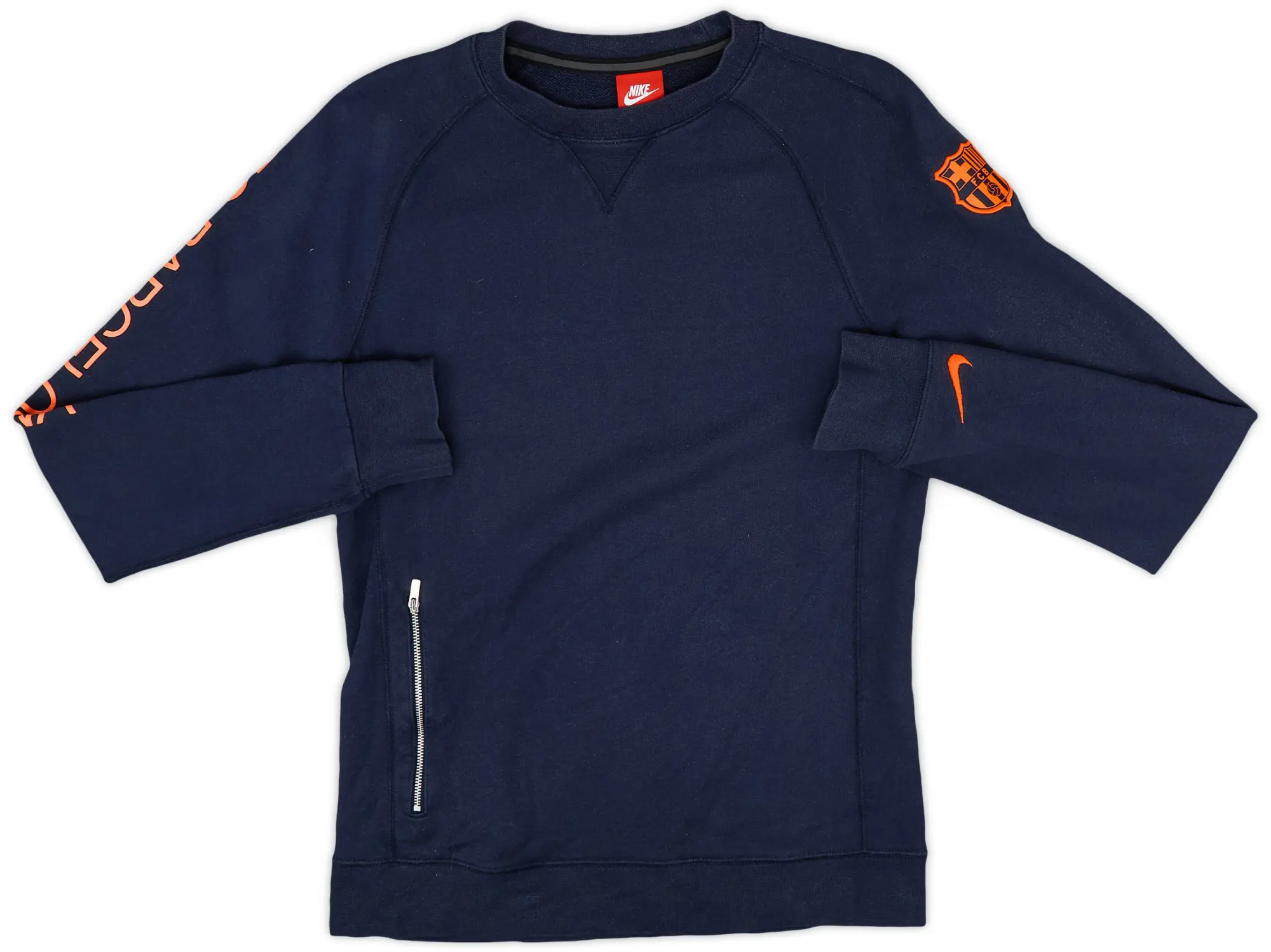 2017-18 Barcelona Nike Sweat Top - 8/10 - (S)