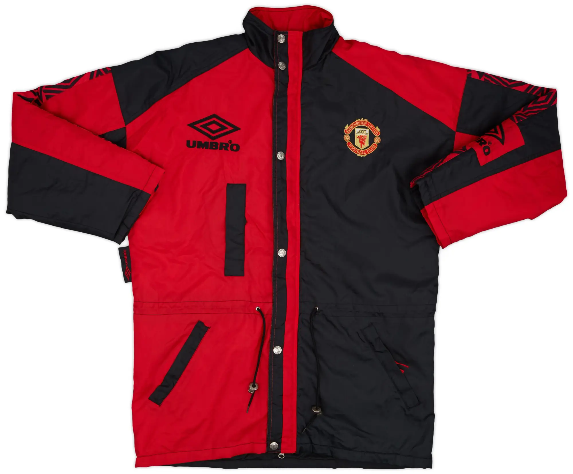 1995-97 Manchester United Umbro Padded Bench Coat - 8/10 - (M)
