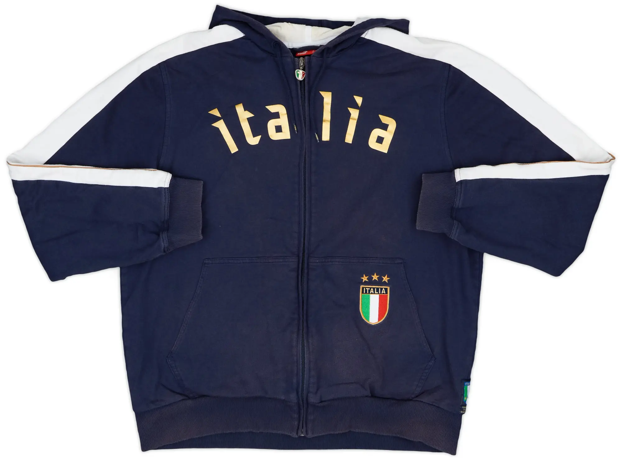 2008-09 Italy Puma Hooded Sweat Top - 8/10 - (XL)