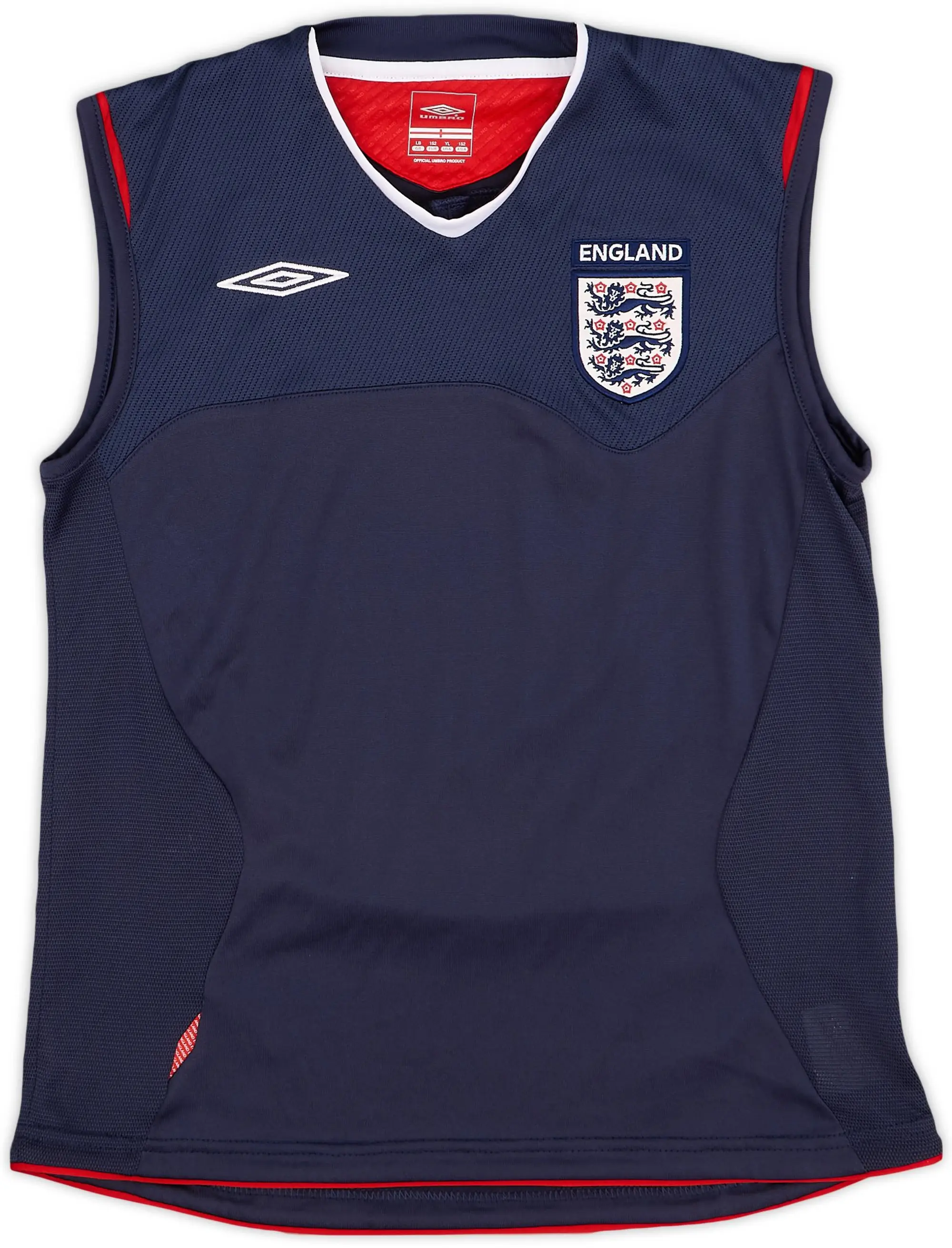 2006-07 England Umbro Training Vest - 9/10 - (L.Boys)