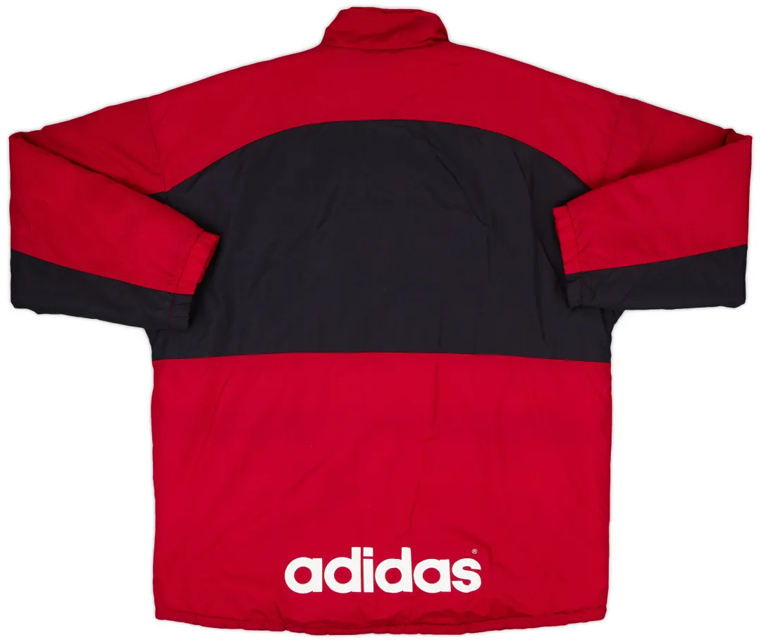 1993-95 Liverpool adidas Padded Bench Coat - 8/10 - (L/XL