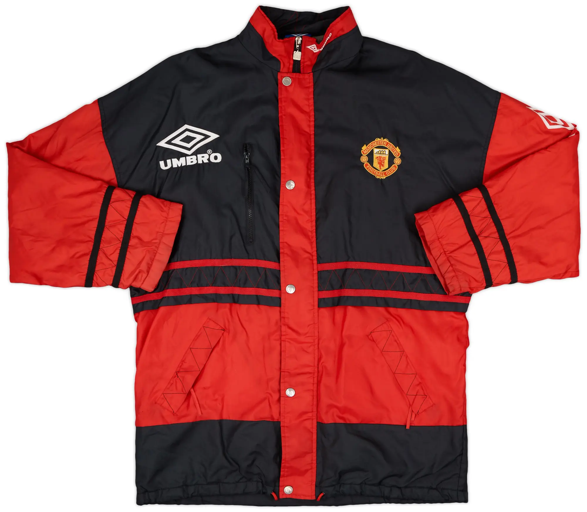 1994-95 Manchester United Umbro Padded Bench Coat - 9/10 - (L)