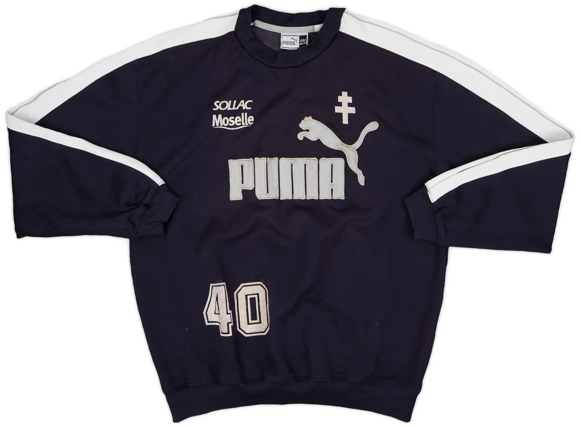 1999-00 FC Metz Puma Player Issue Sweat Top #40 - 8/10 - (XXL)