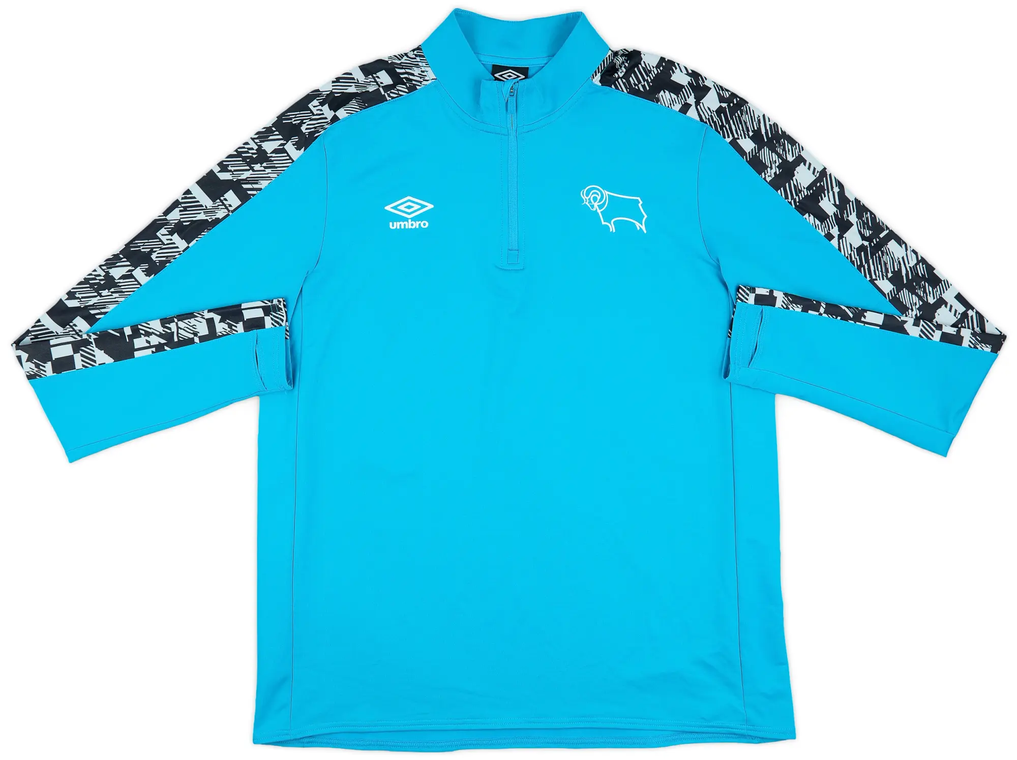 2020-21 Derby County Umbro 1/4 Zip Drill Top - 10/10 - (XL)