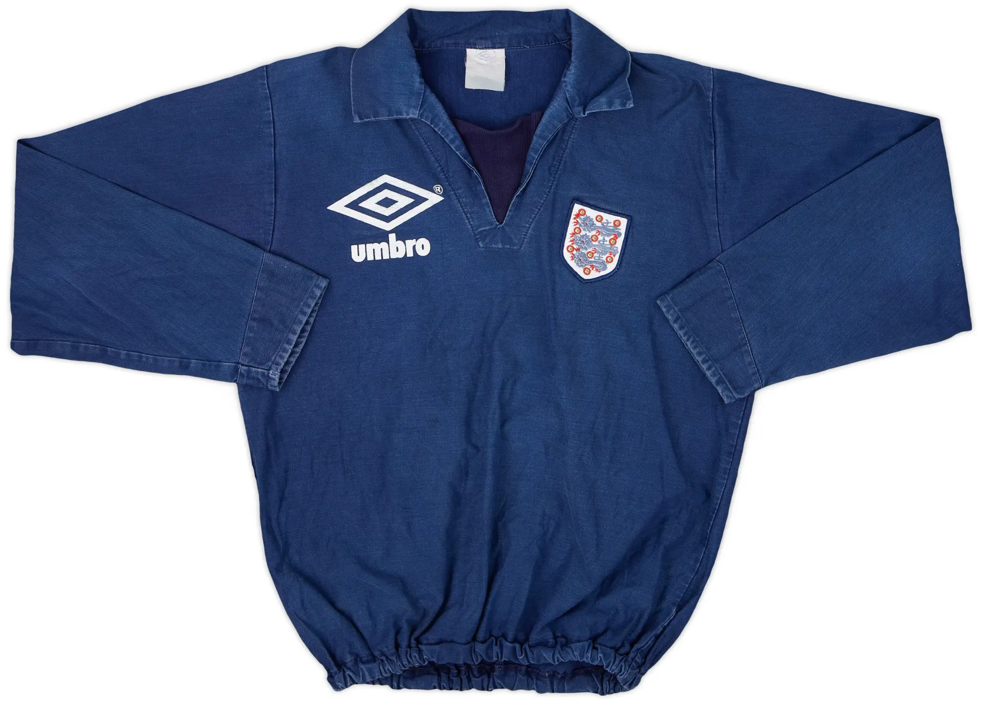 1987-90 England Umbro Drill Top - 8/10 - (S)