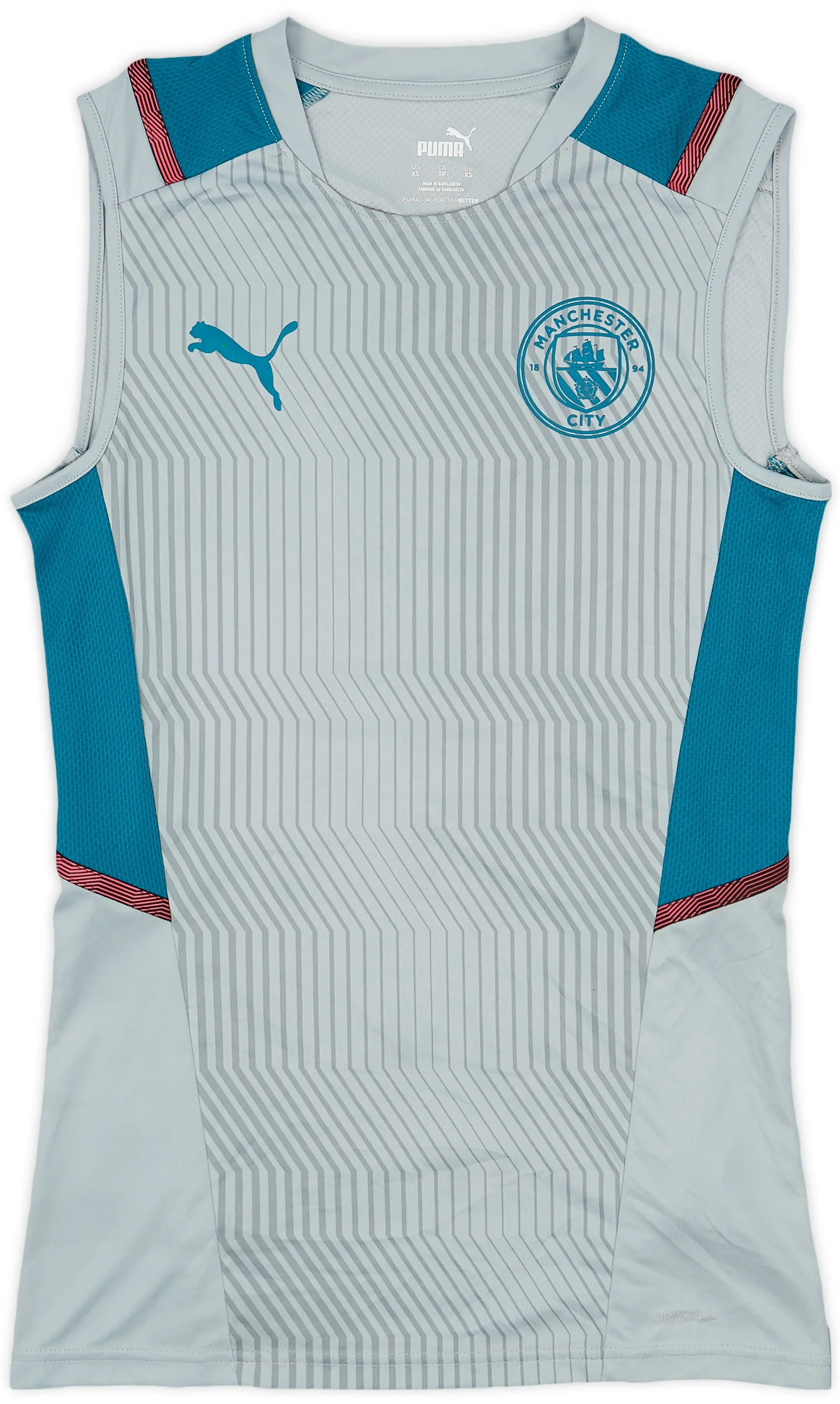 2021-22 Manchester City Puma Training Vest - 8/10 - (XS)