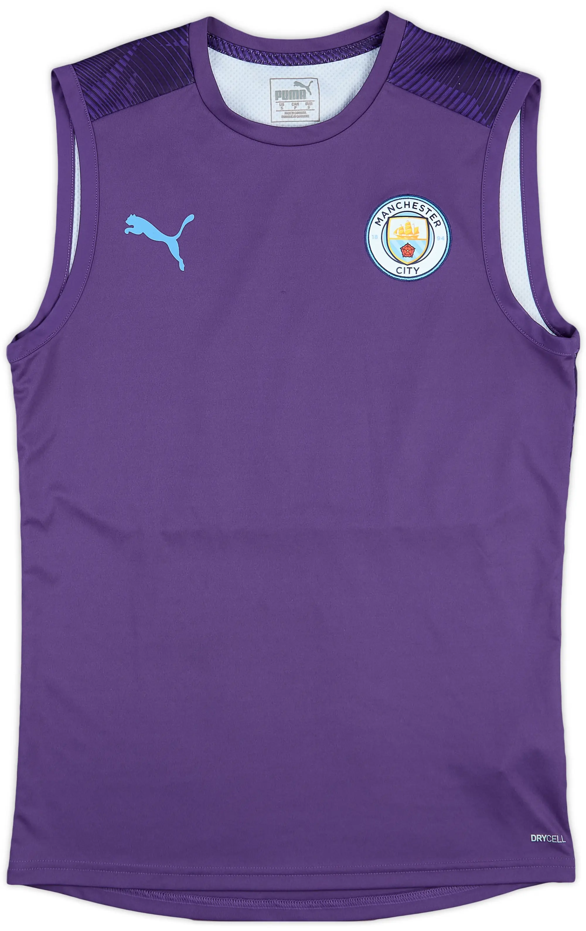 2019-20 Manchester City Puma Training Vest - 8/10 - (S)
