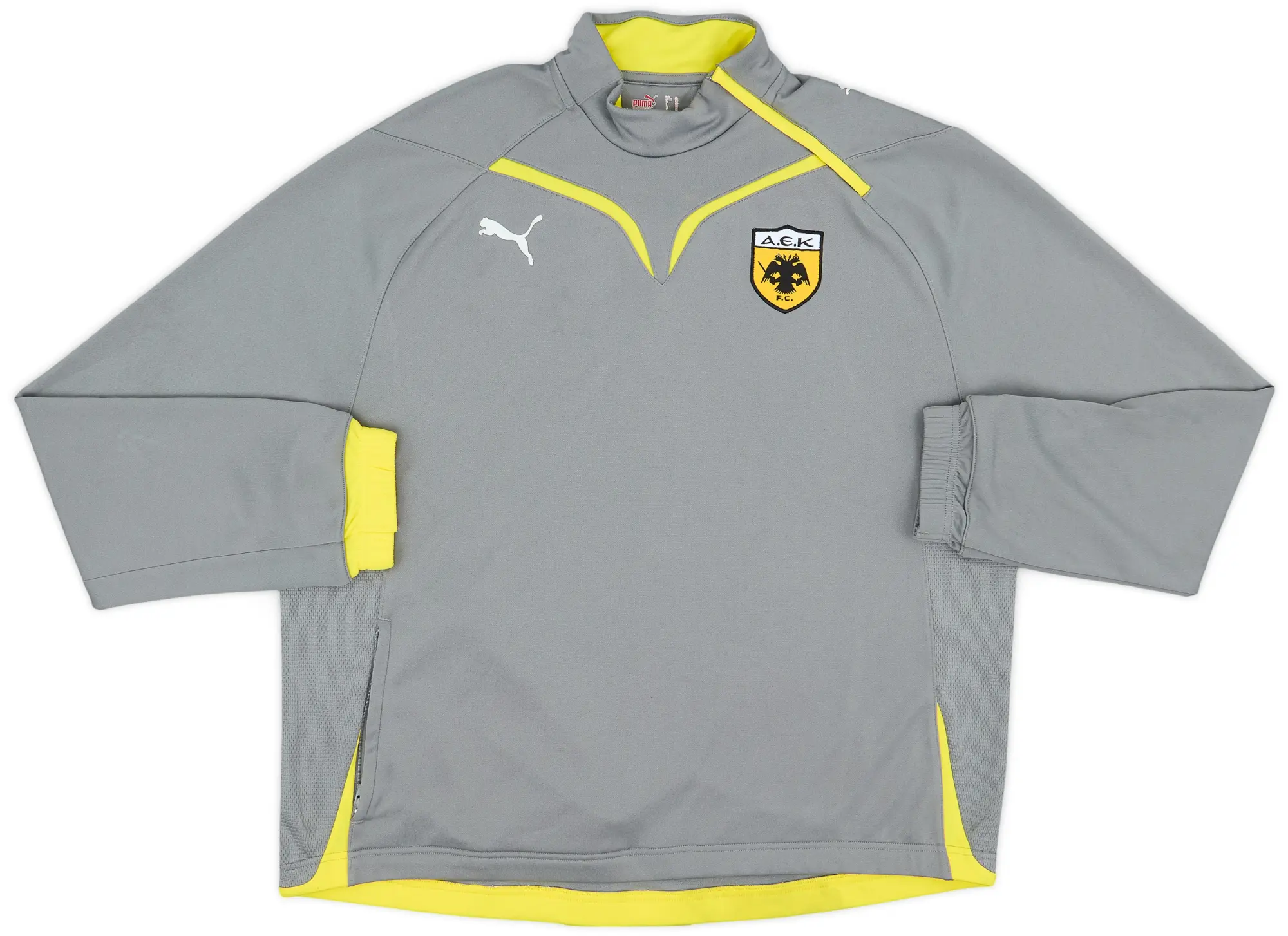 2009-10 AEK Athens Puma 1/4 Zip Drill Top - 6/10 - (XL)