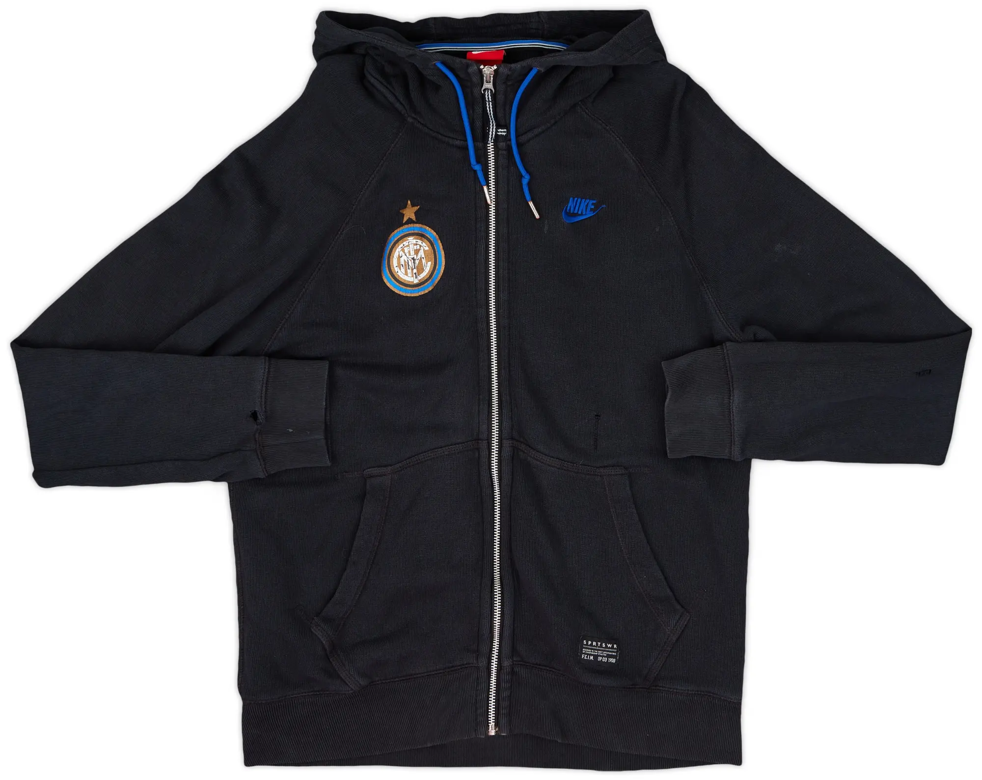 2013-14 Inter Milan Nike Hooded Zip Top - 3/10 - (M)