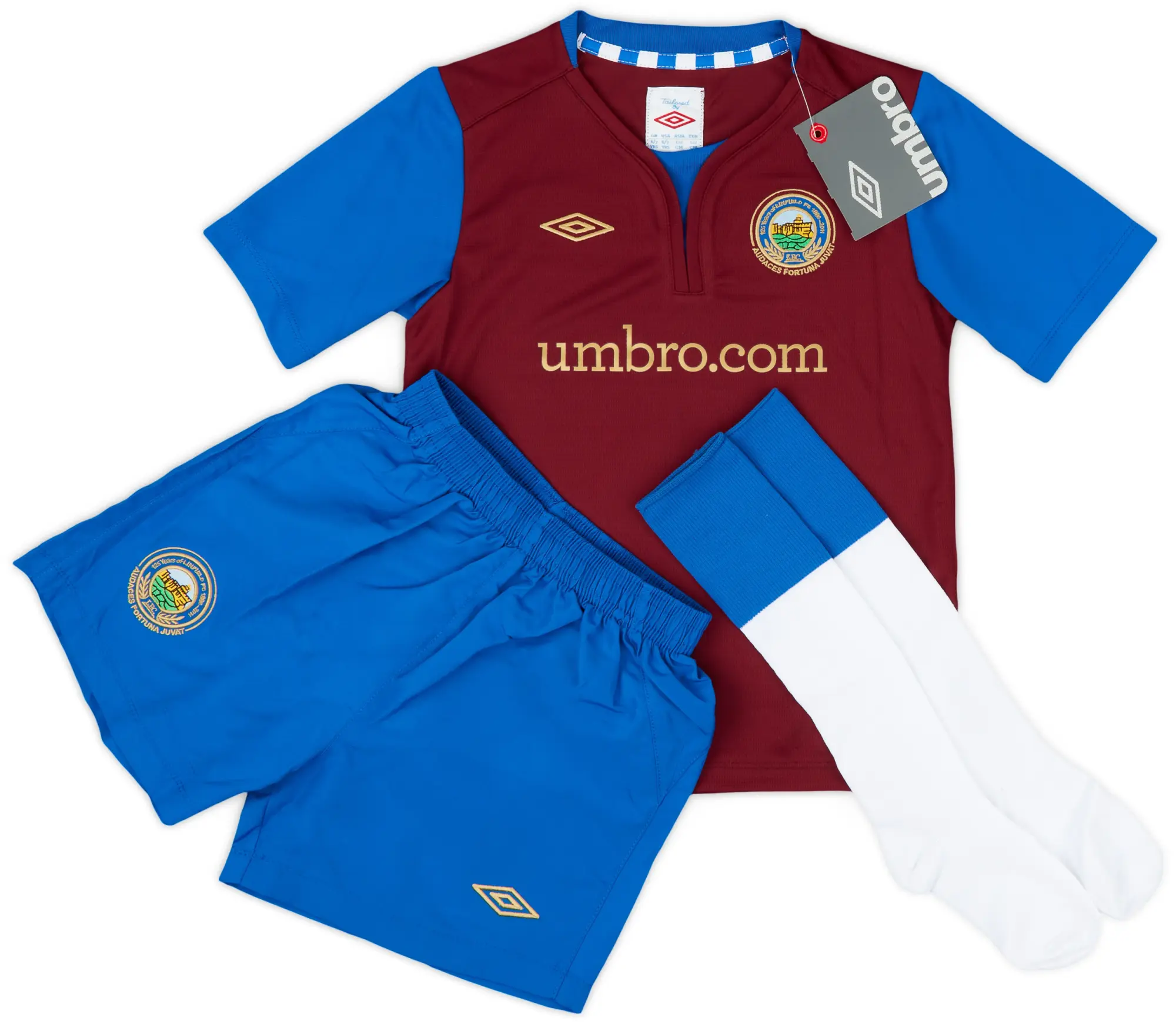 2011-12 Linfield Away Full Kit (6-7 Years)