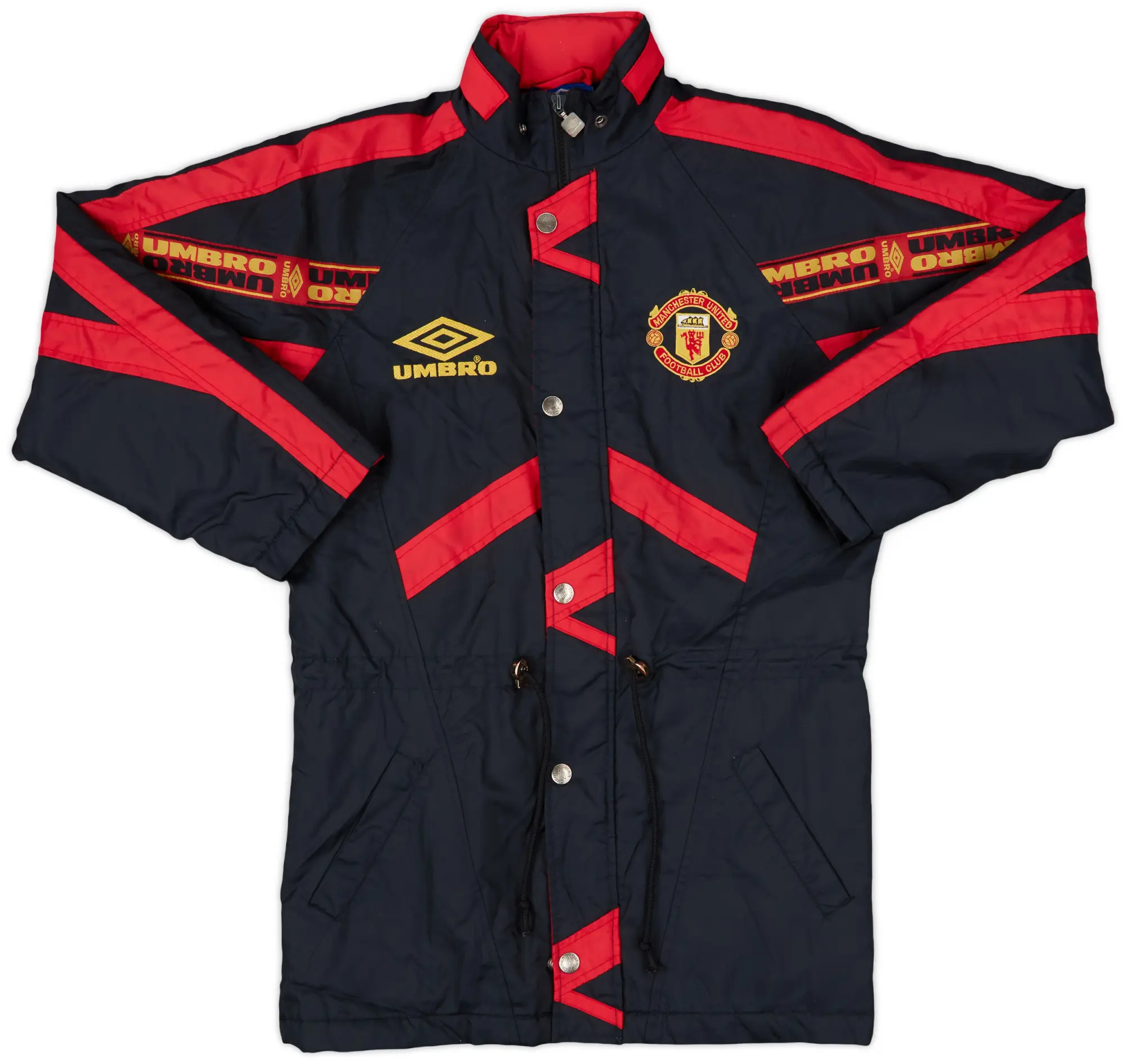 1994-95 Manchester United Umbro Padded Bench Coat - 9/10 - (L.Boys)