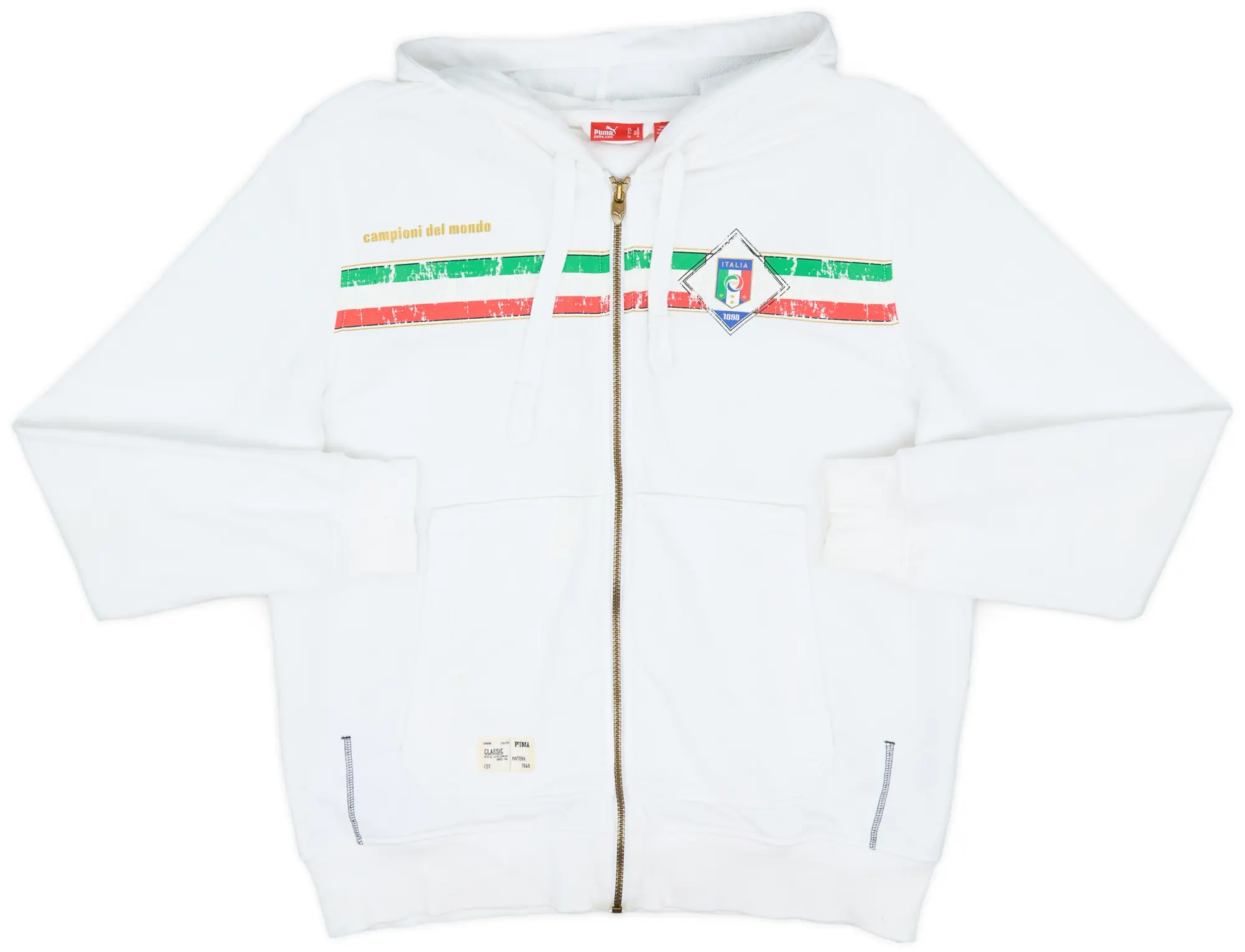 2006-07 Italy Puma Hooded Zip Top - 5/10 - (M)