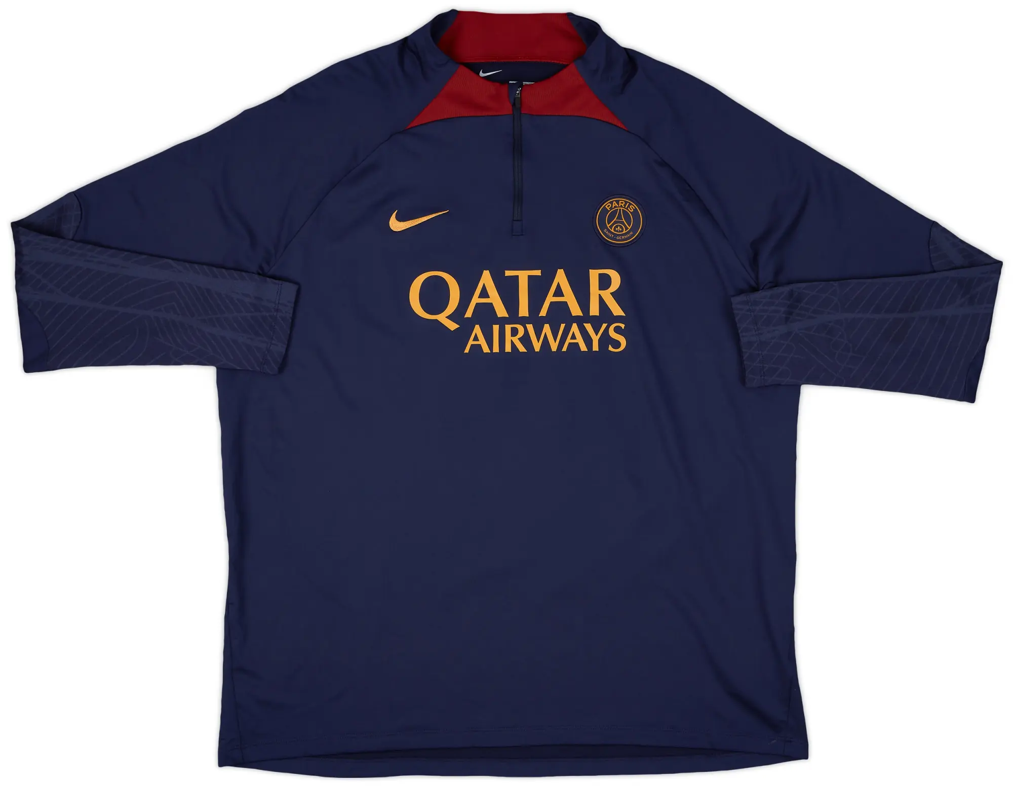 2023-24 Paris Saint-Germain Nike 1/4 Zip Drill Top - 8/10 - (XXL)