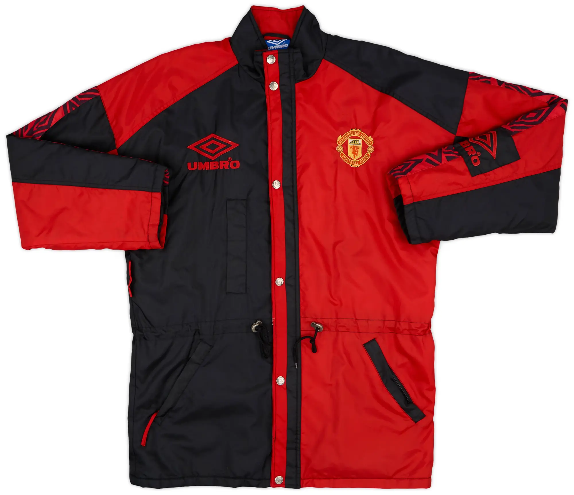 1995-97 Manchester United Umbro Padded Bench Coat - 7/10 - (M)