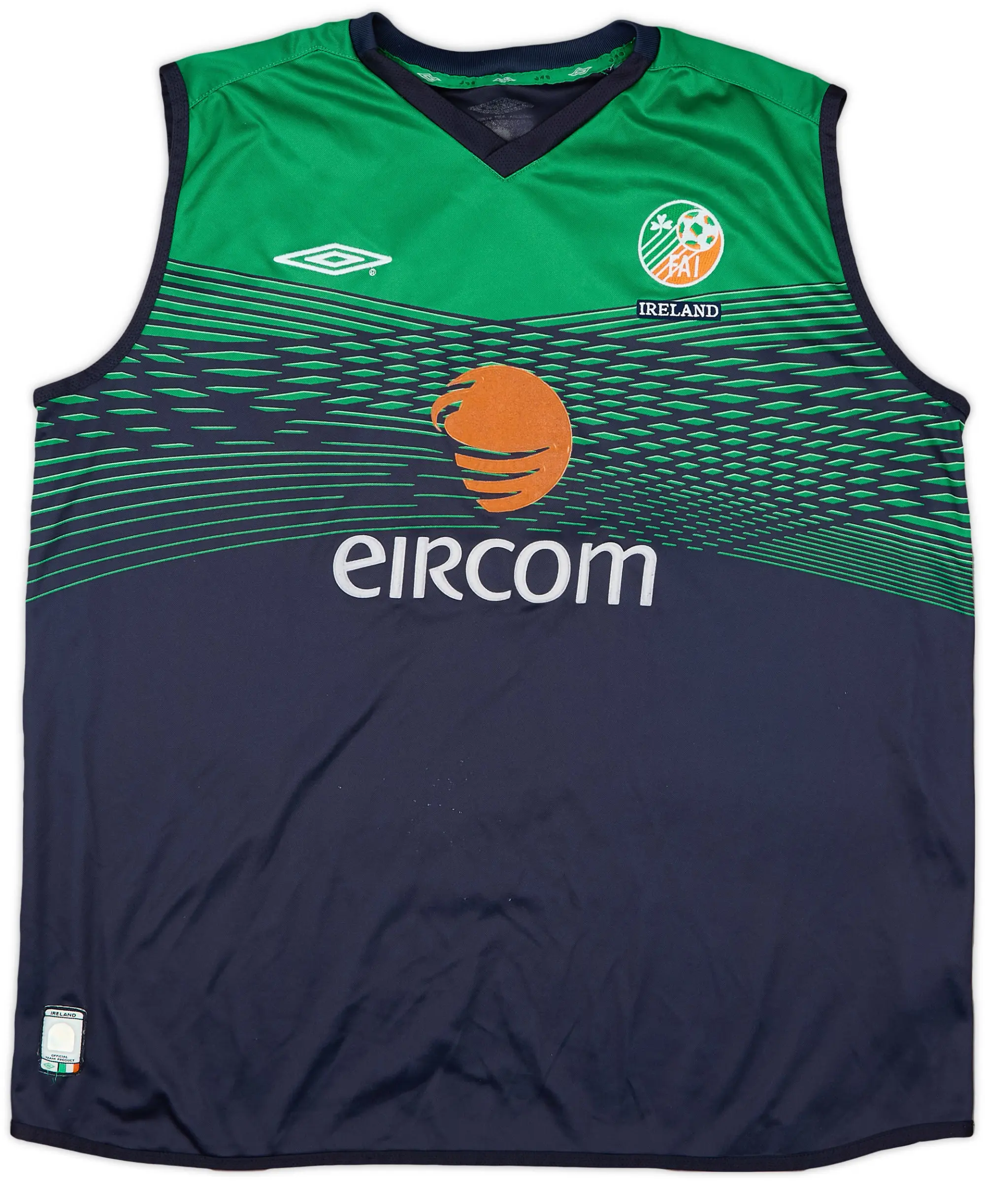 2002-03 Ireland Umbro Training Vest - 7/10 - (XL)