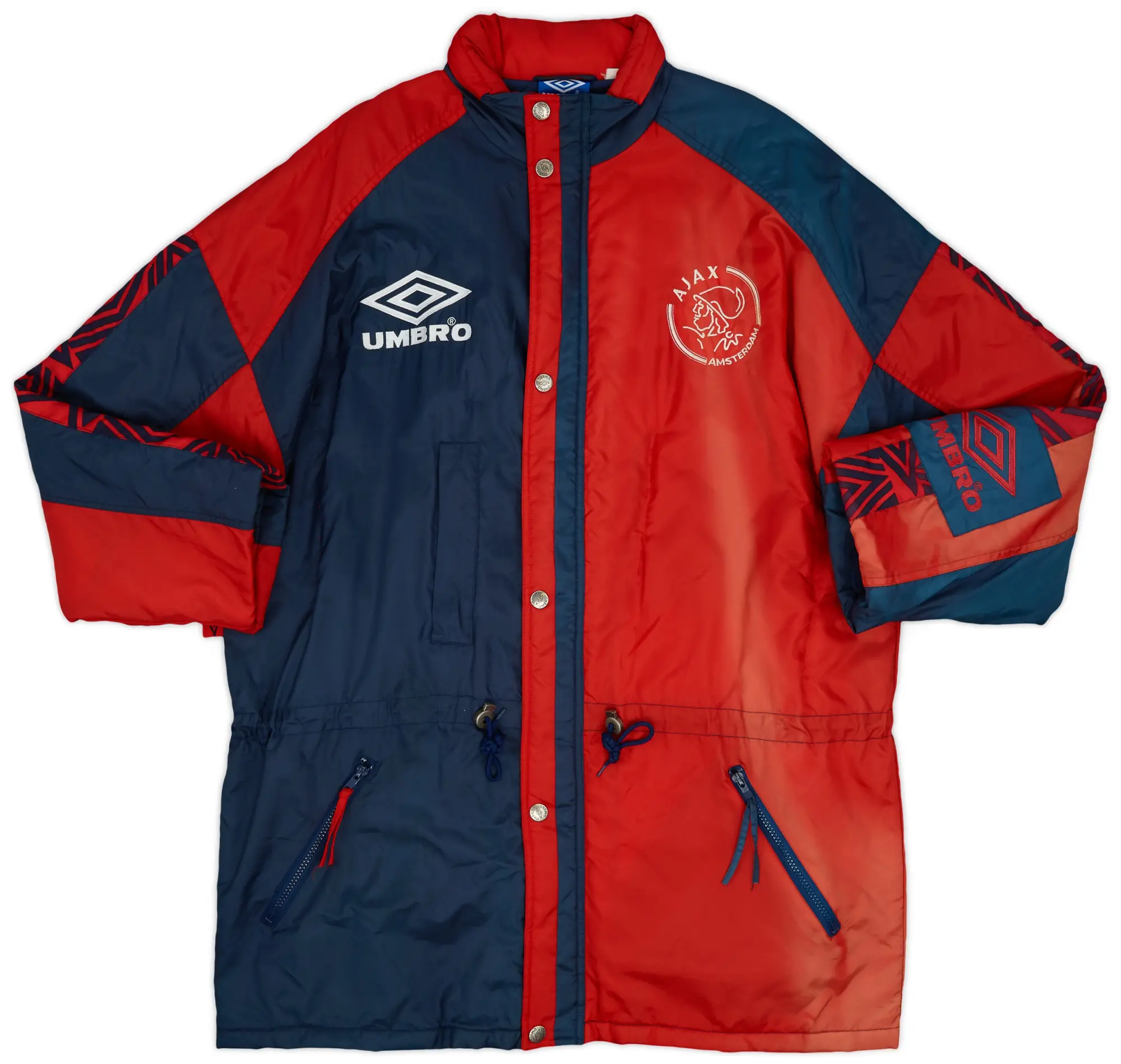 1996-97 Ajax Umbro Padded Bench Coat - 6/10 - (XL)