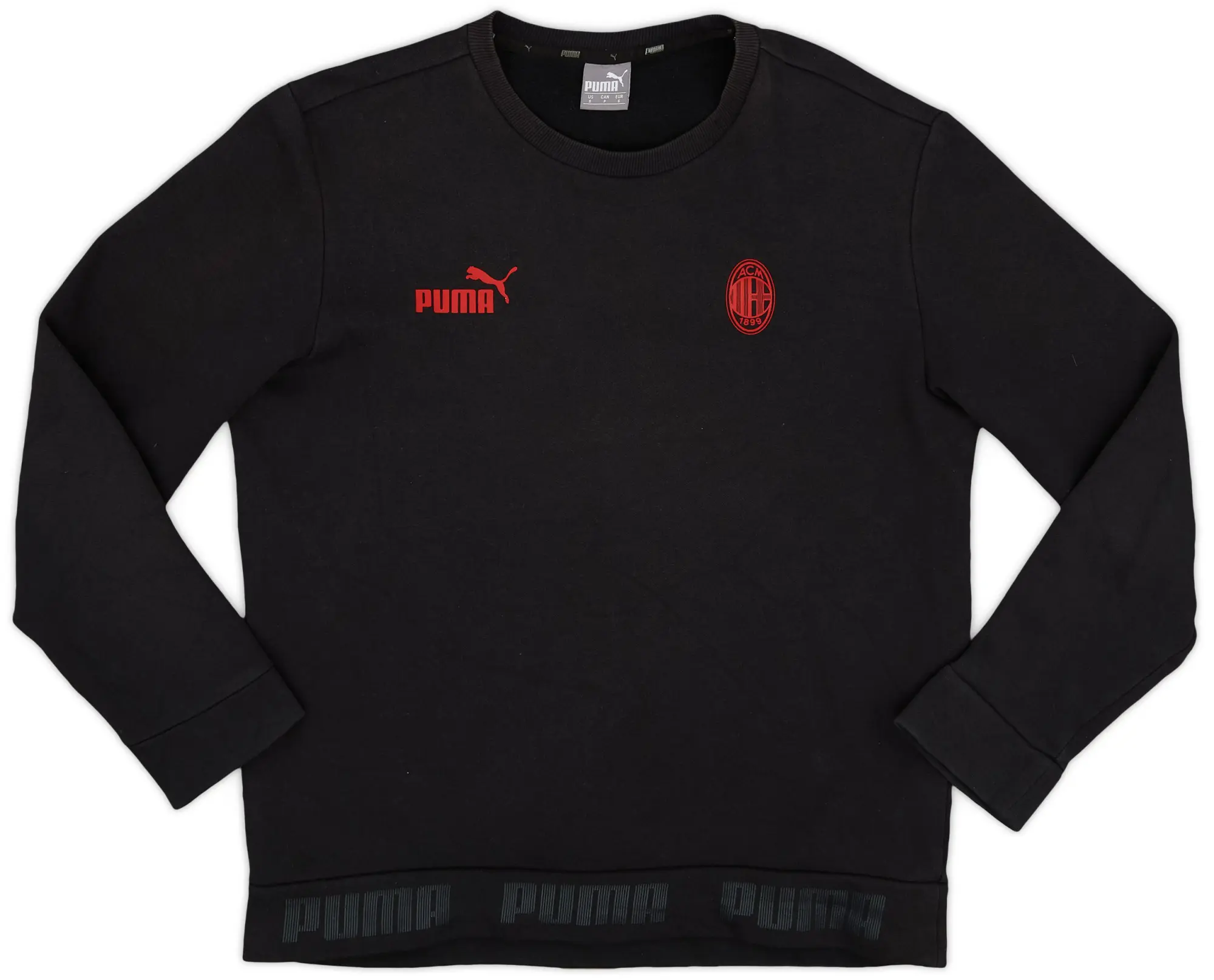 2018-19 AC Milan Puma Sweat Top - 7/10 - (S)