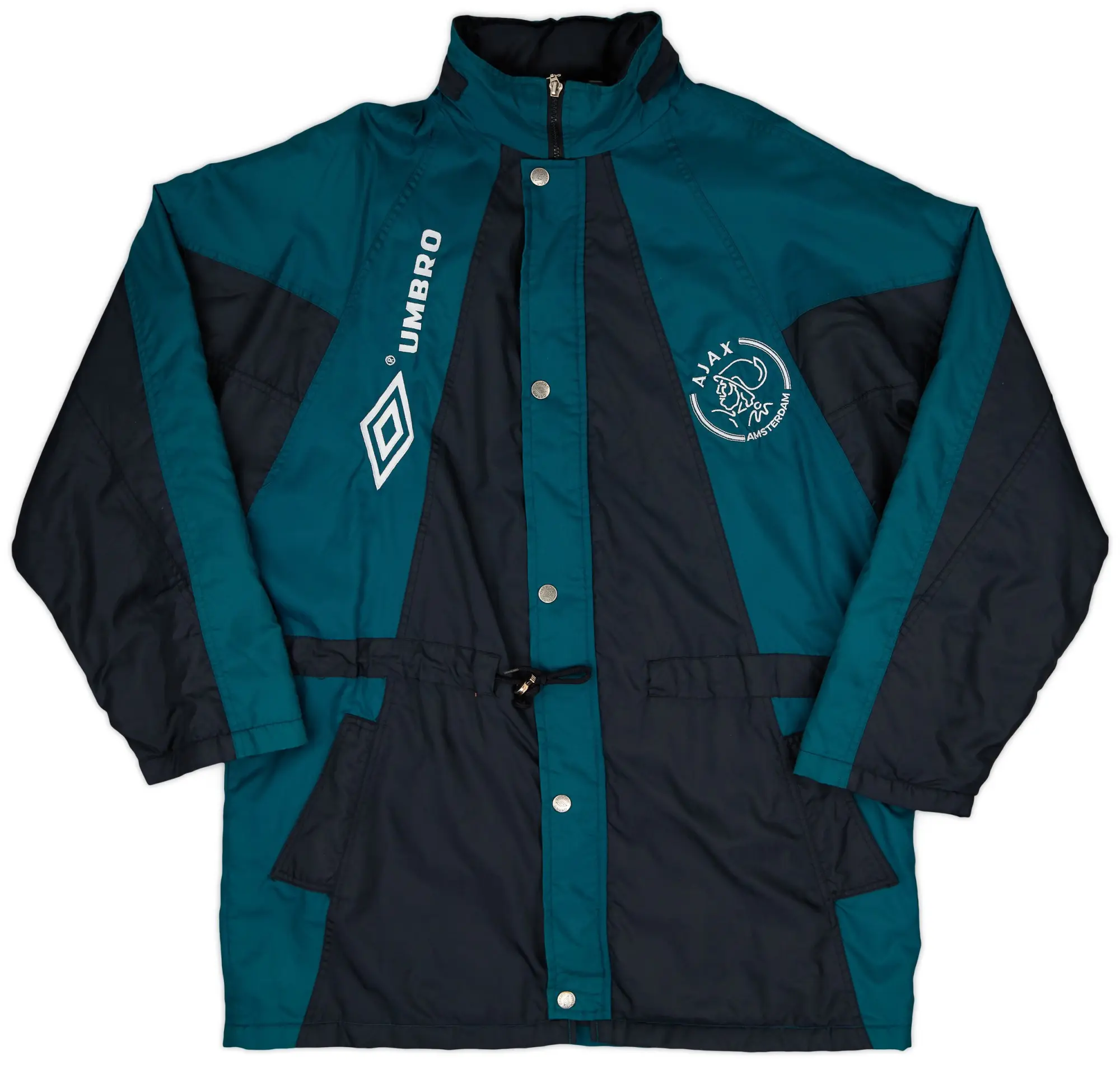 1996-97 Ajax Umbro Padded Bench Coat - 9/10 - (XL)
