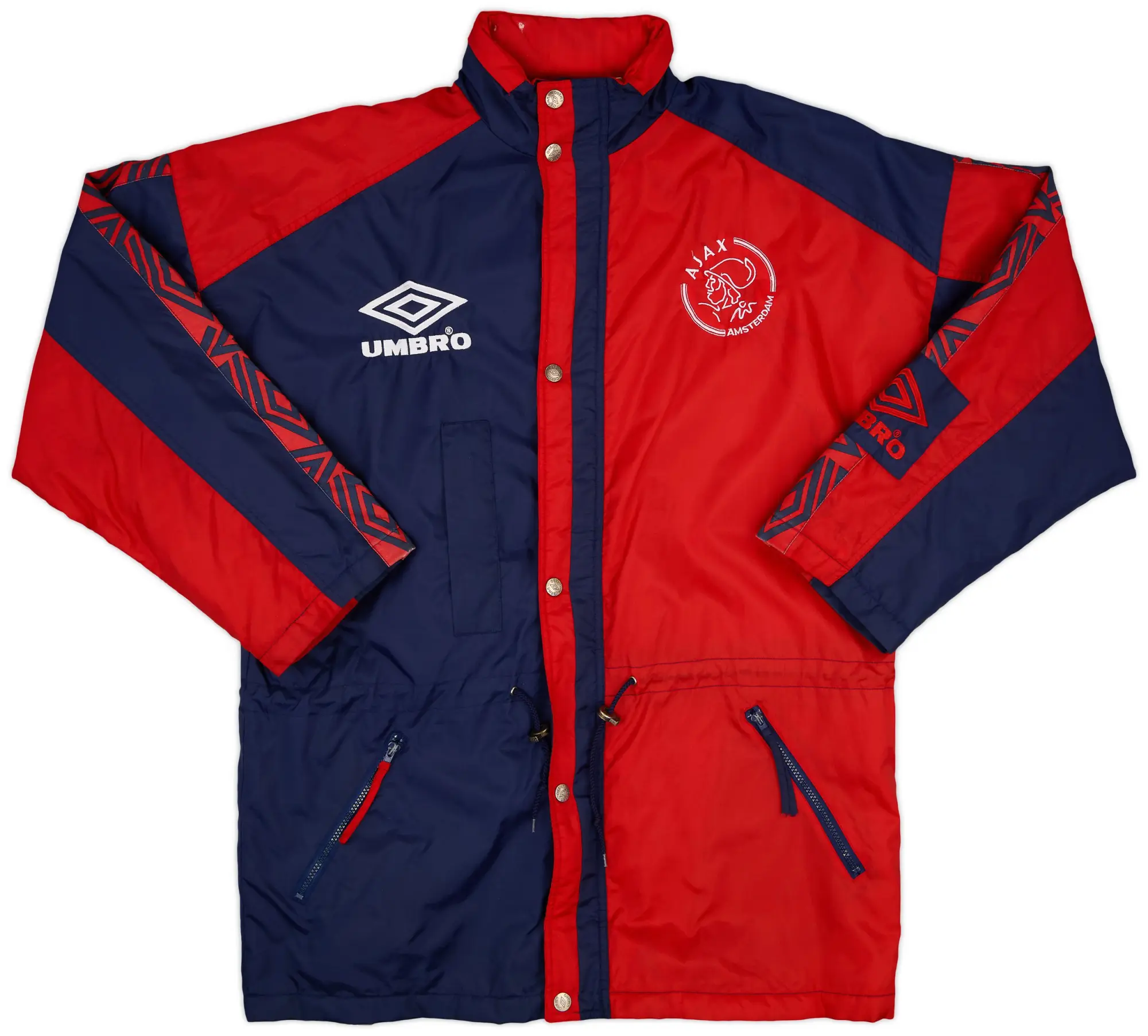 1996-97 Ajax Umbro Padded Bench Coat - 7/10 - (L)