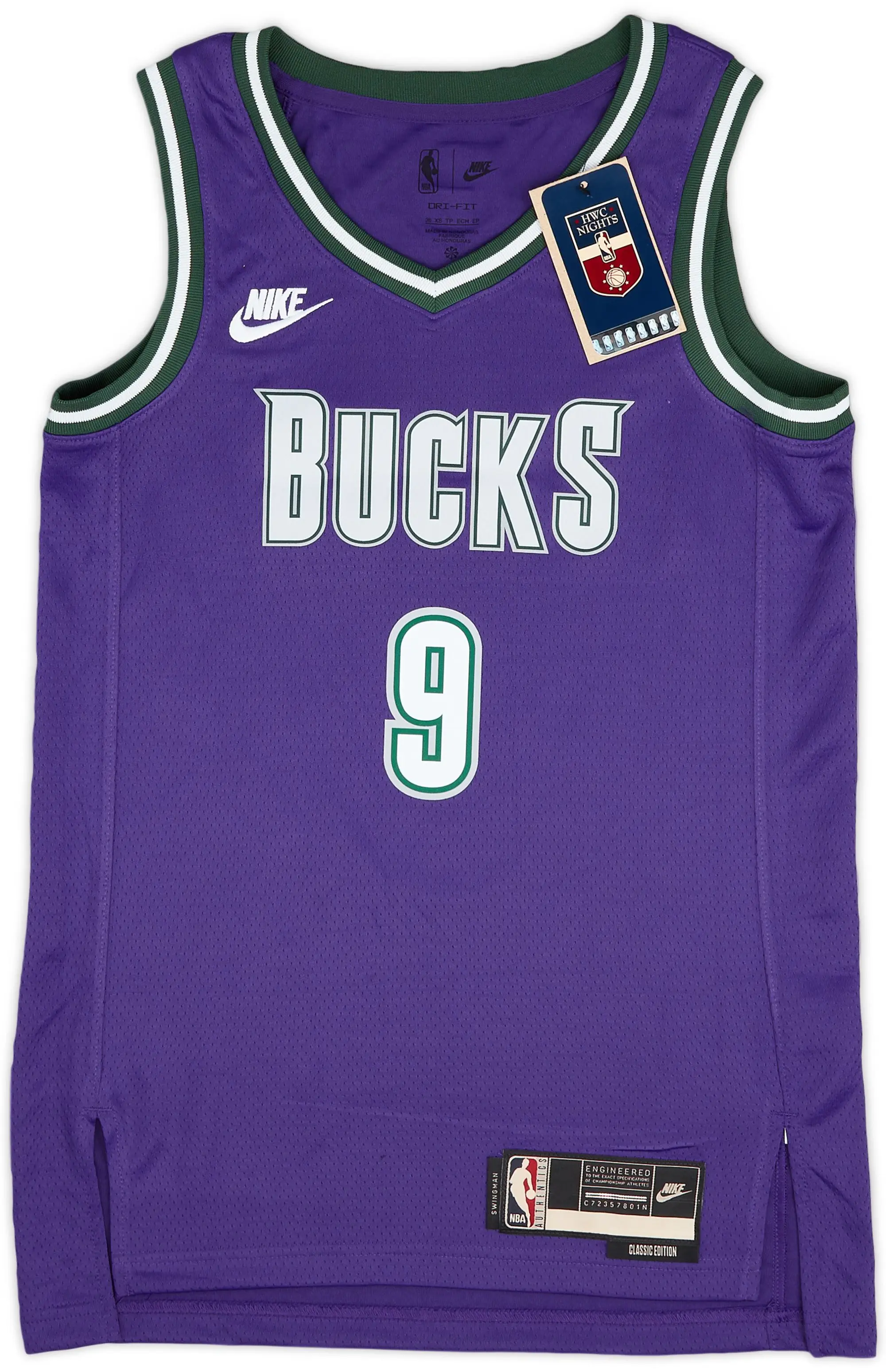 2022-23 Milwaukee Bucks Portis Jr #9 Nike Swingman Classic Jersey (XL)