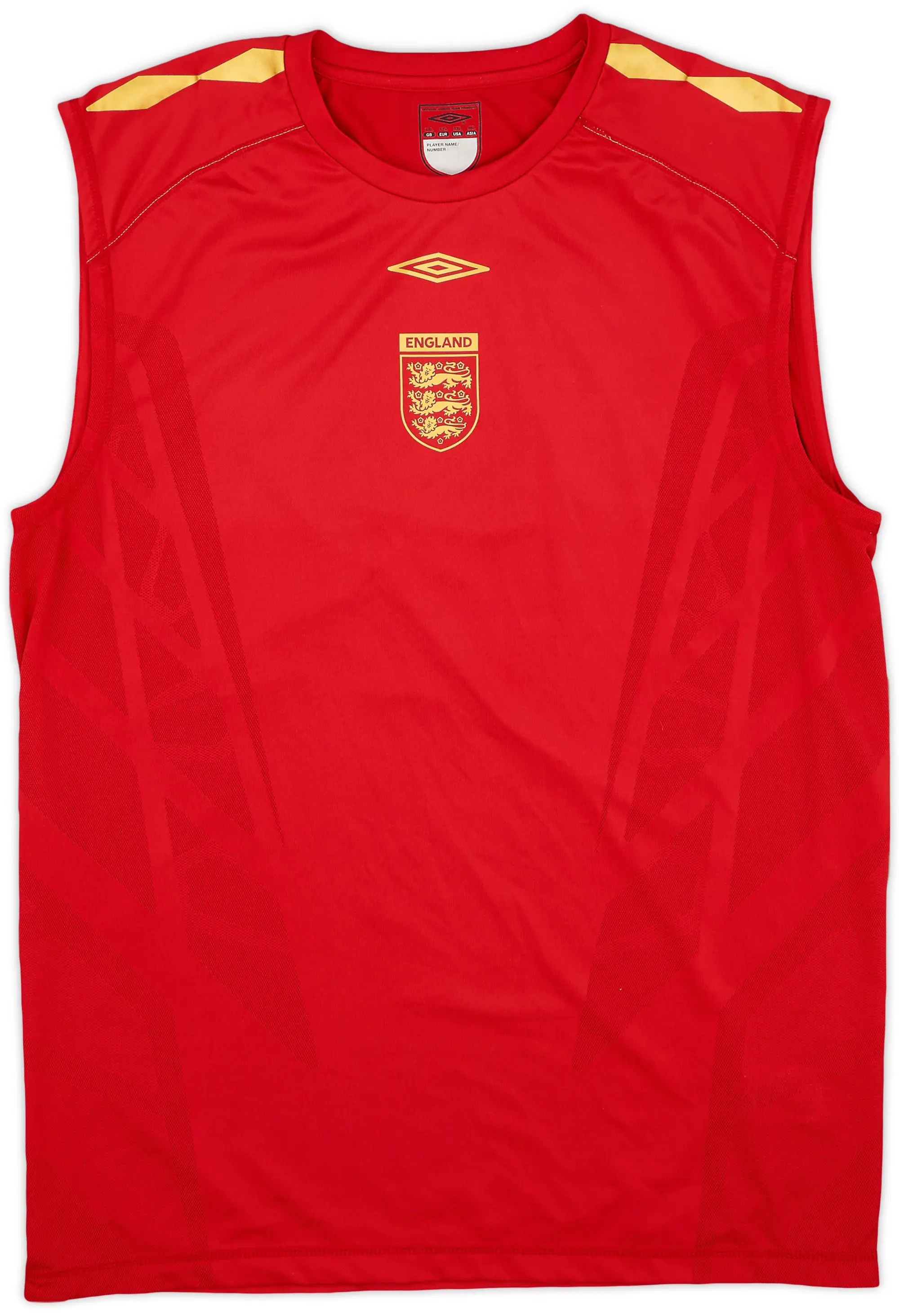 2008-10 England Umbro Training Vest - 9/10 - (XXL)