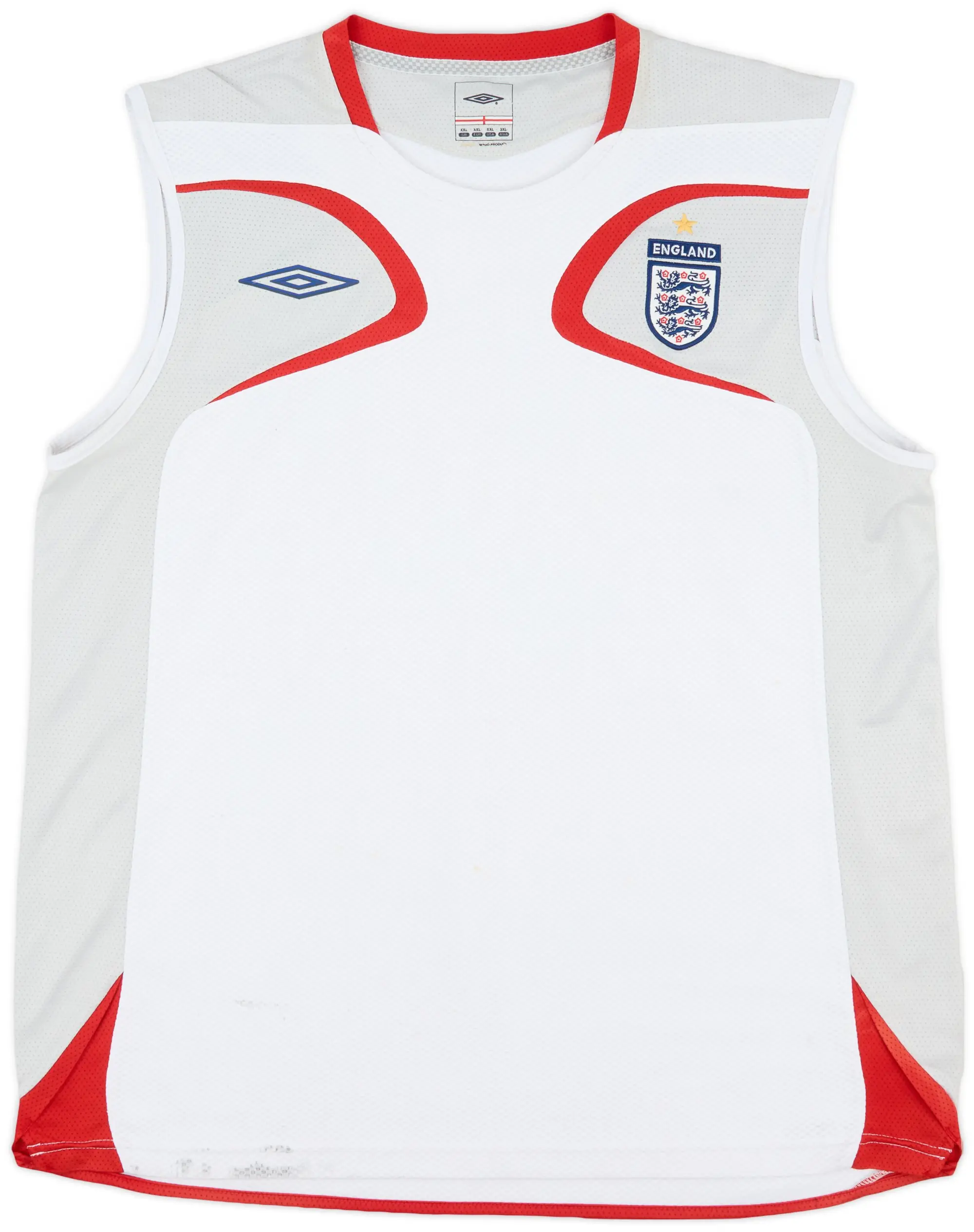 2007-08 England Umbro Training Vest - 7/10 - (XXL)
