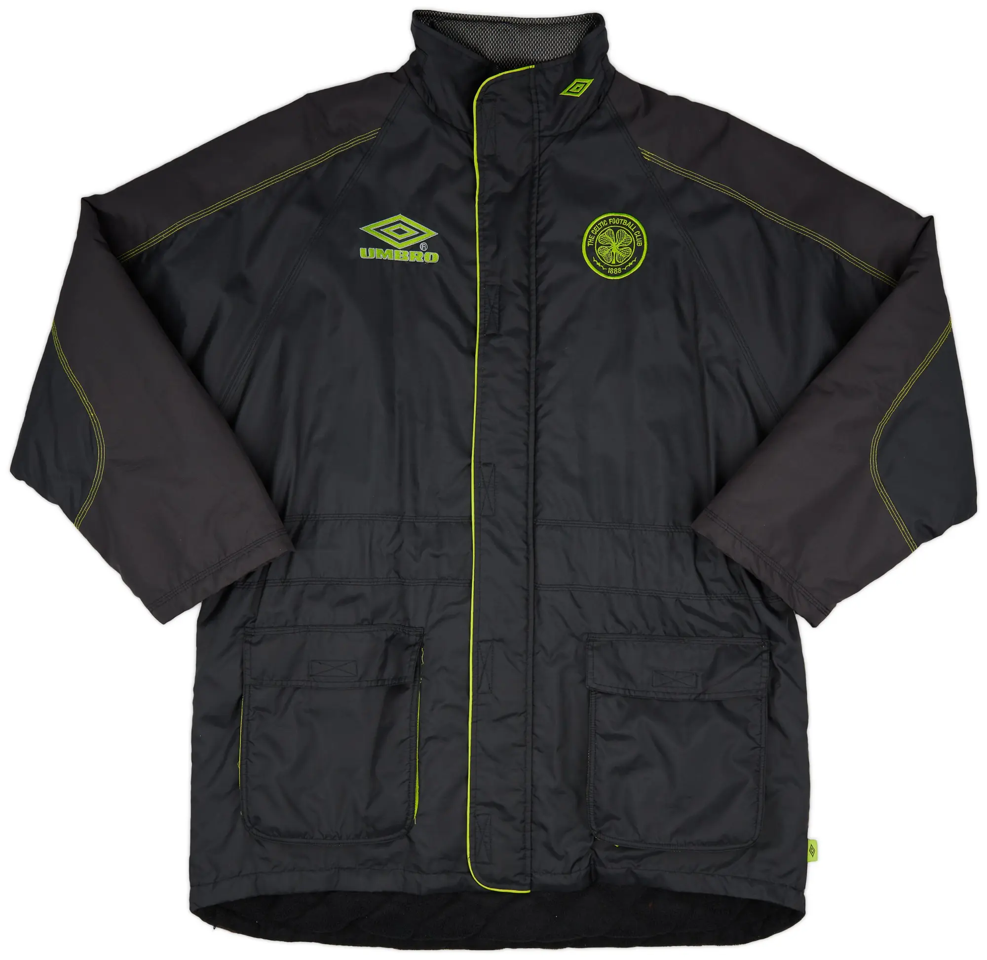 1998-99 Celtic Umbro Padded Bench Coat - 9/10 - (XL)