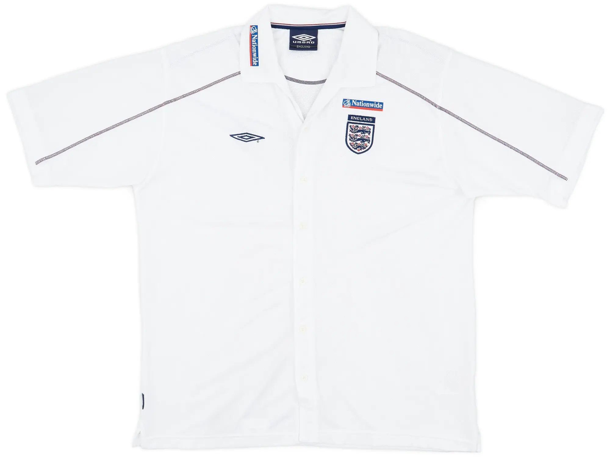 2004-06 England Umbro Button Up Shirt - 9/10 - (XXL)
