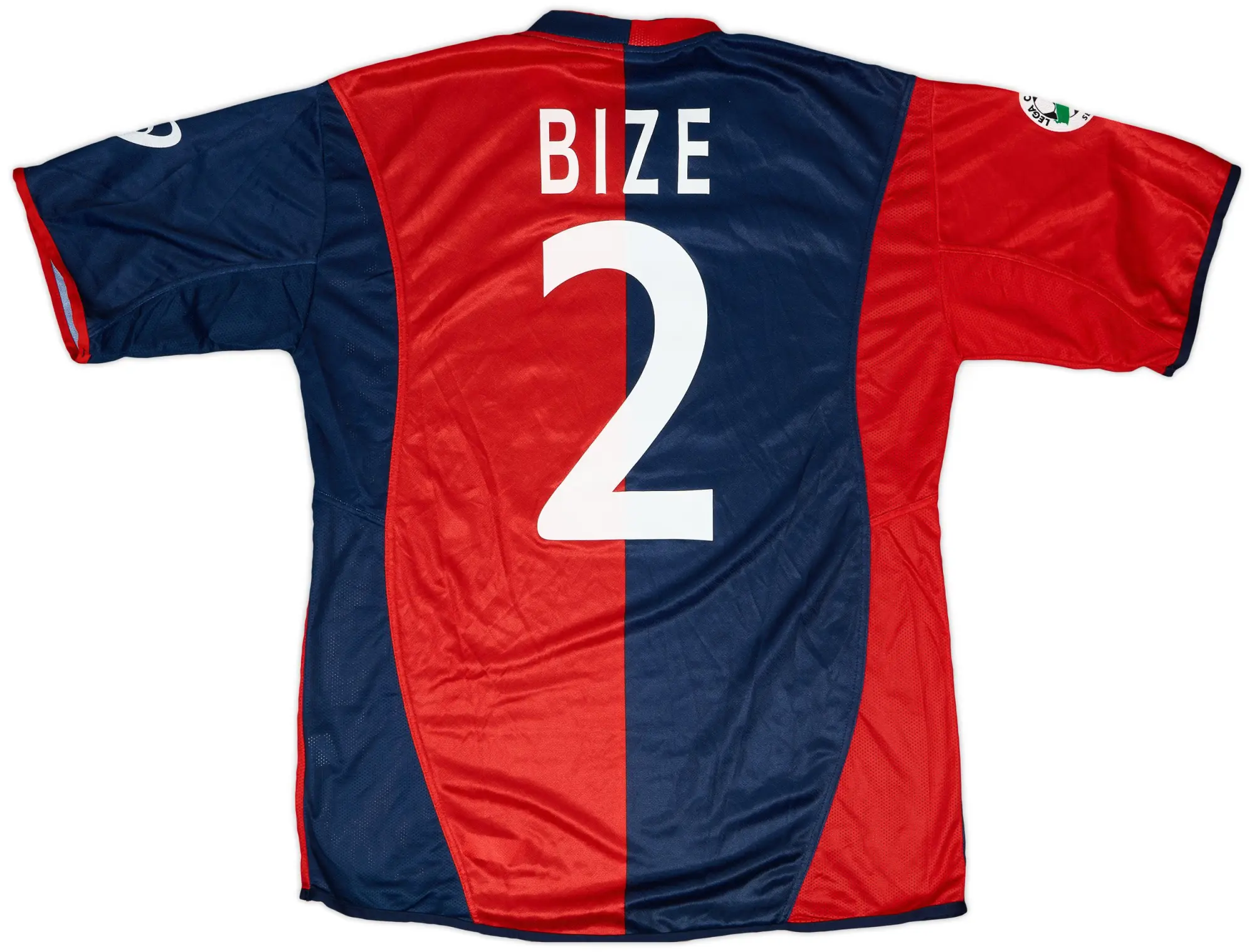 2005-06 Cagliari Match Worn Home Shirt Bize #2