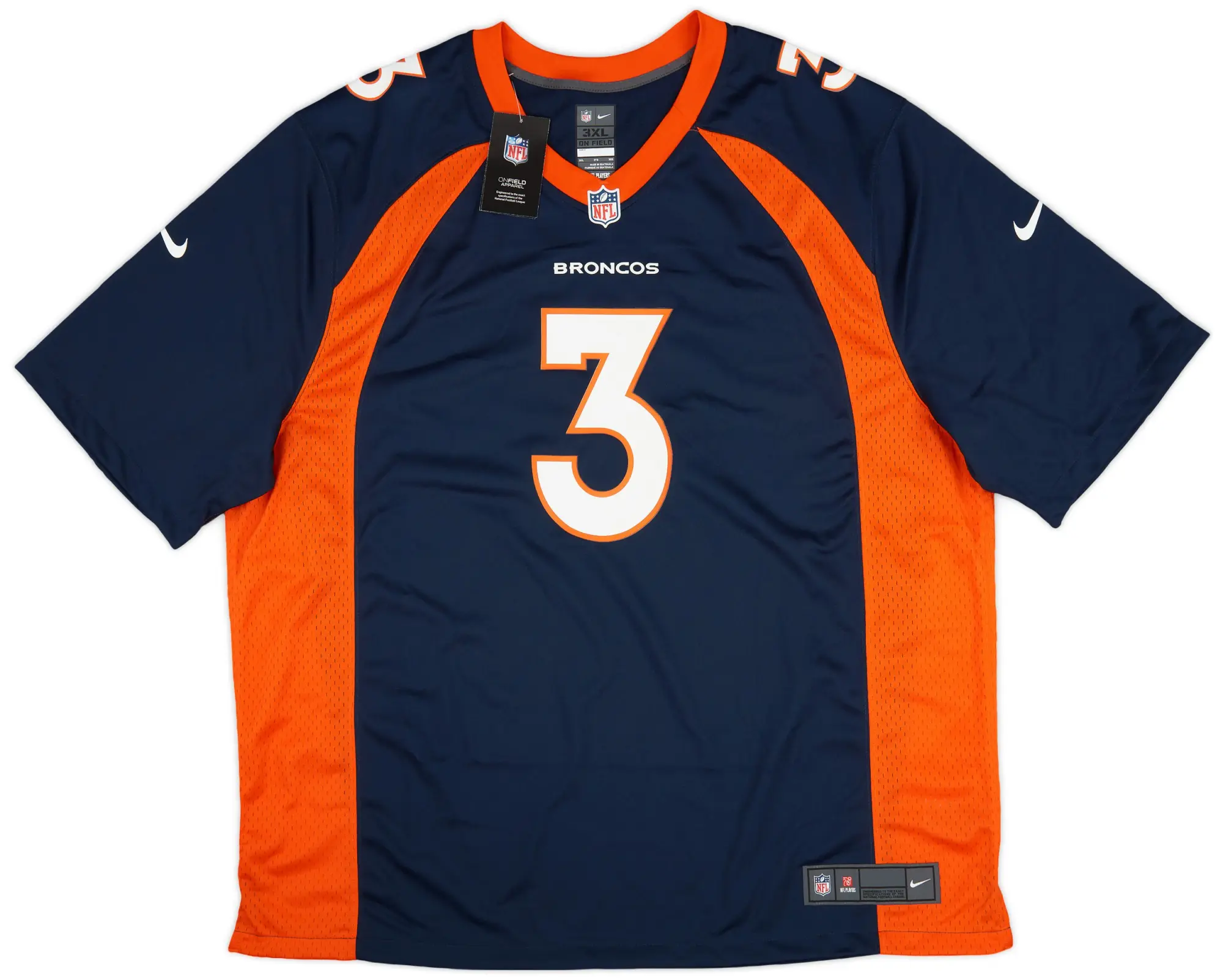 2022-23 Denver Broncos Wilson #3 Nike Game Alternate Jersey (3XL)