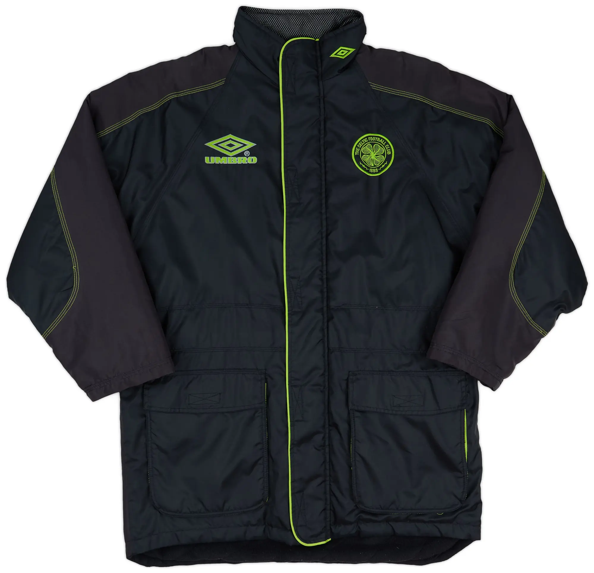 1998-99 Celtic Umbro Padded Bench Coat - 9/10 - (S)