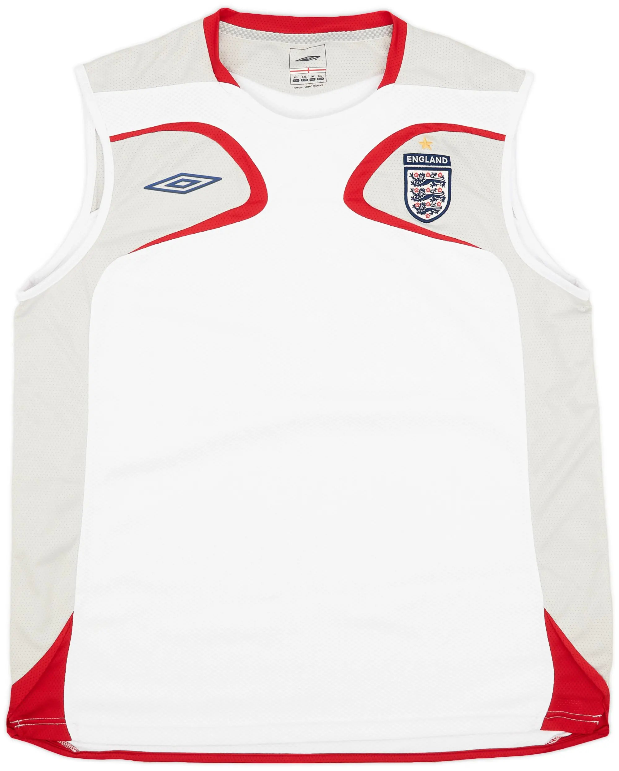 2007-08 England Umbro Training Vest - 9/10 - (XXL)