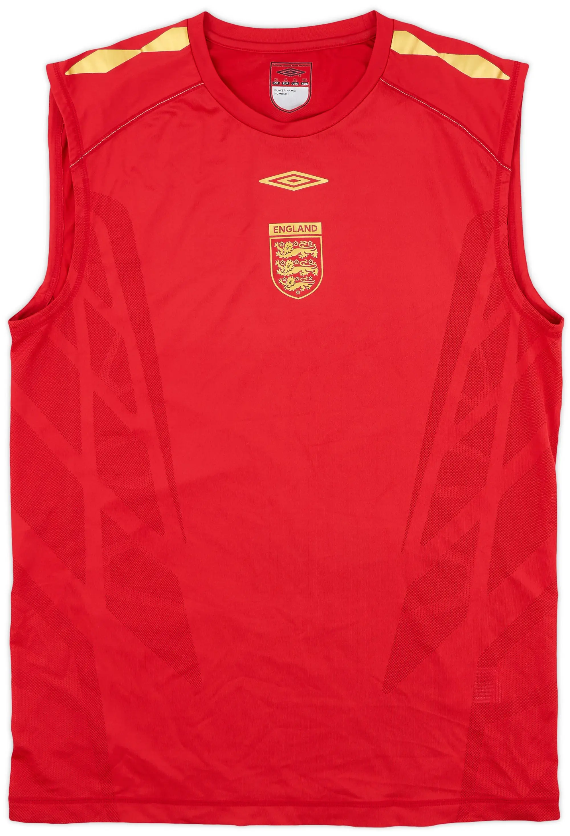 2008-10 England Umbro Training Vest - 8/10 - (XL)