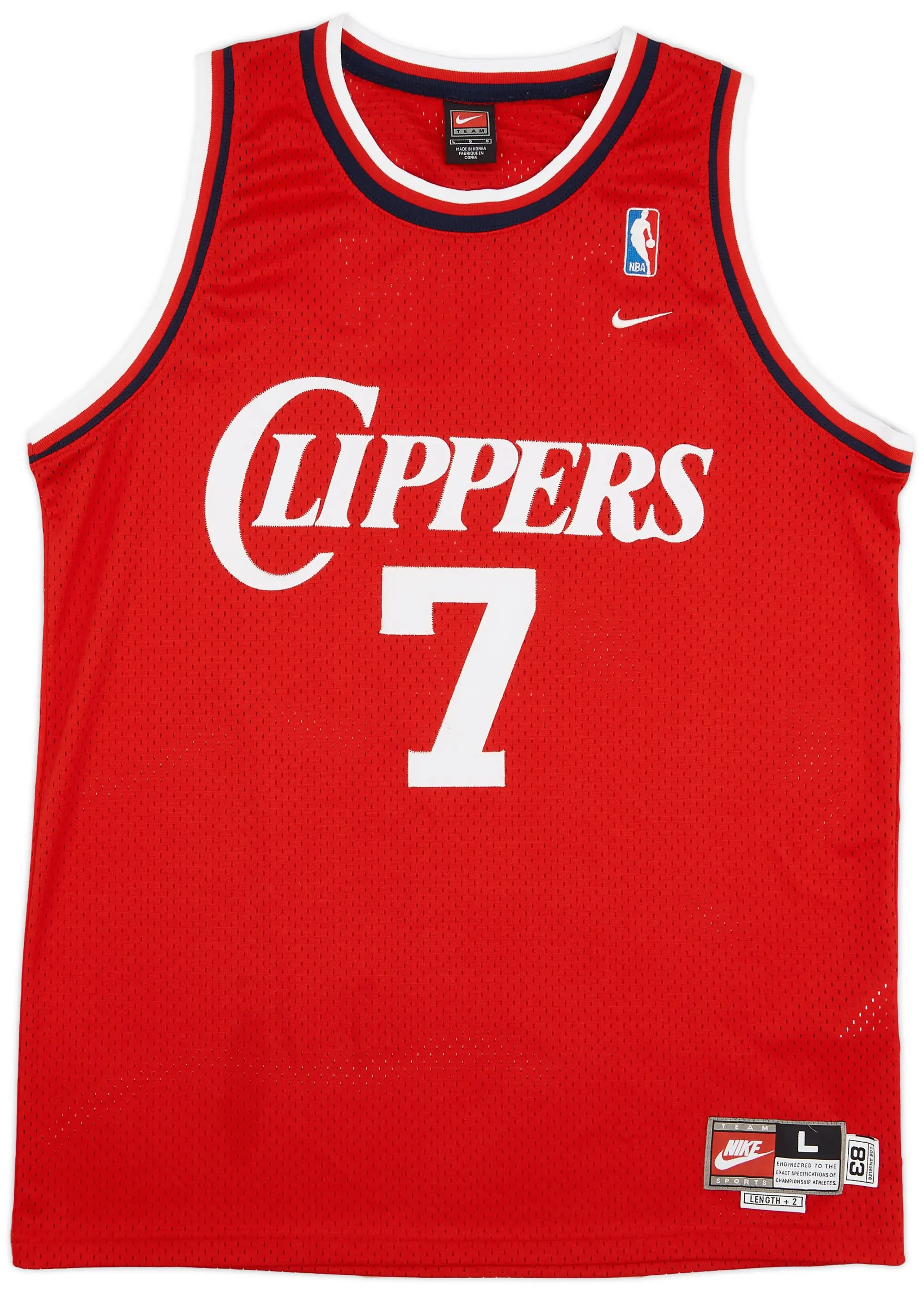 1983-84 San Diego Clippers Odom #7 Nike Rewind Swingman Jersey - 8/10 - (L)