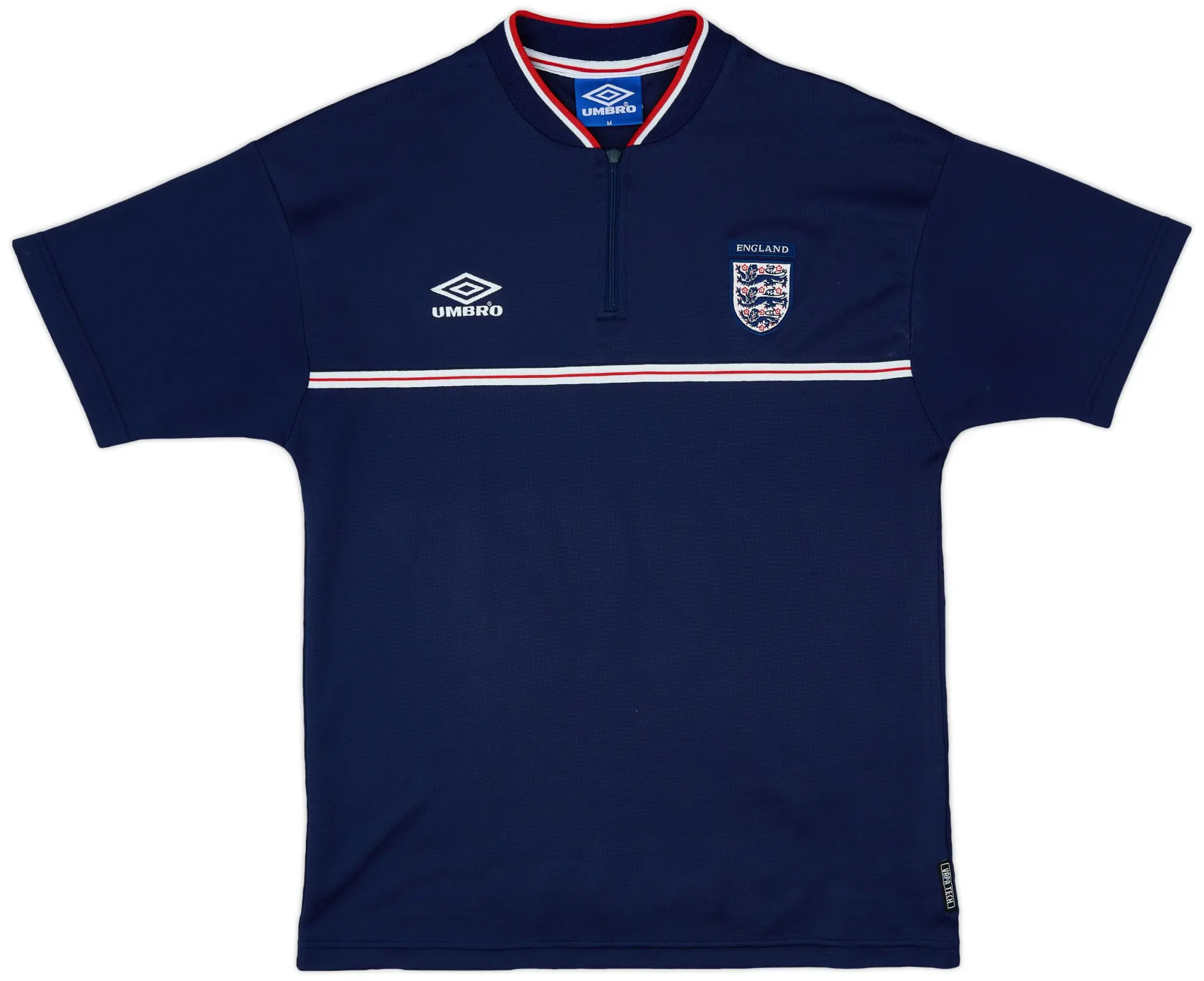 1998-00 England Umbro 1/4 Zip Training Shirt - 7/10 - (M)