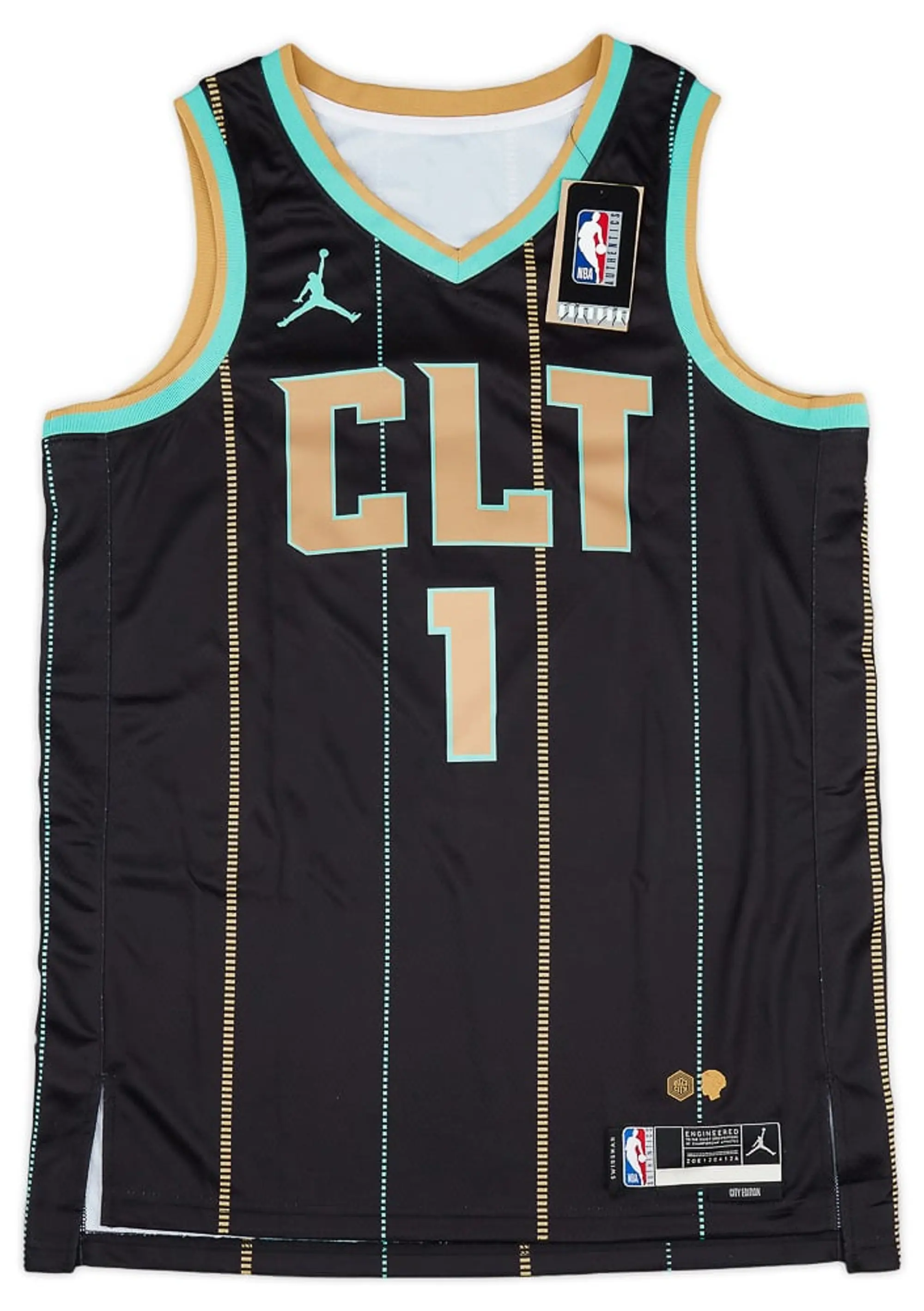 2022-23 Charlotte Hornets Ball #1 Jordan Swingman Alternate Jersey (S)