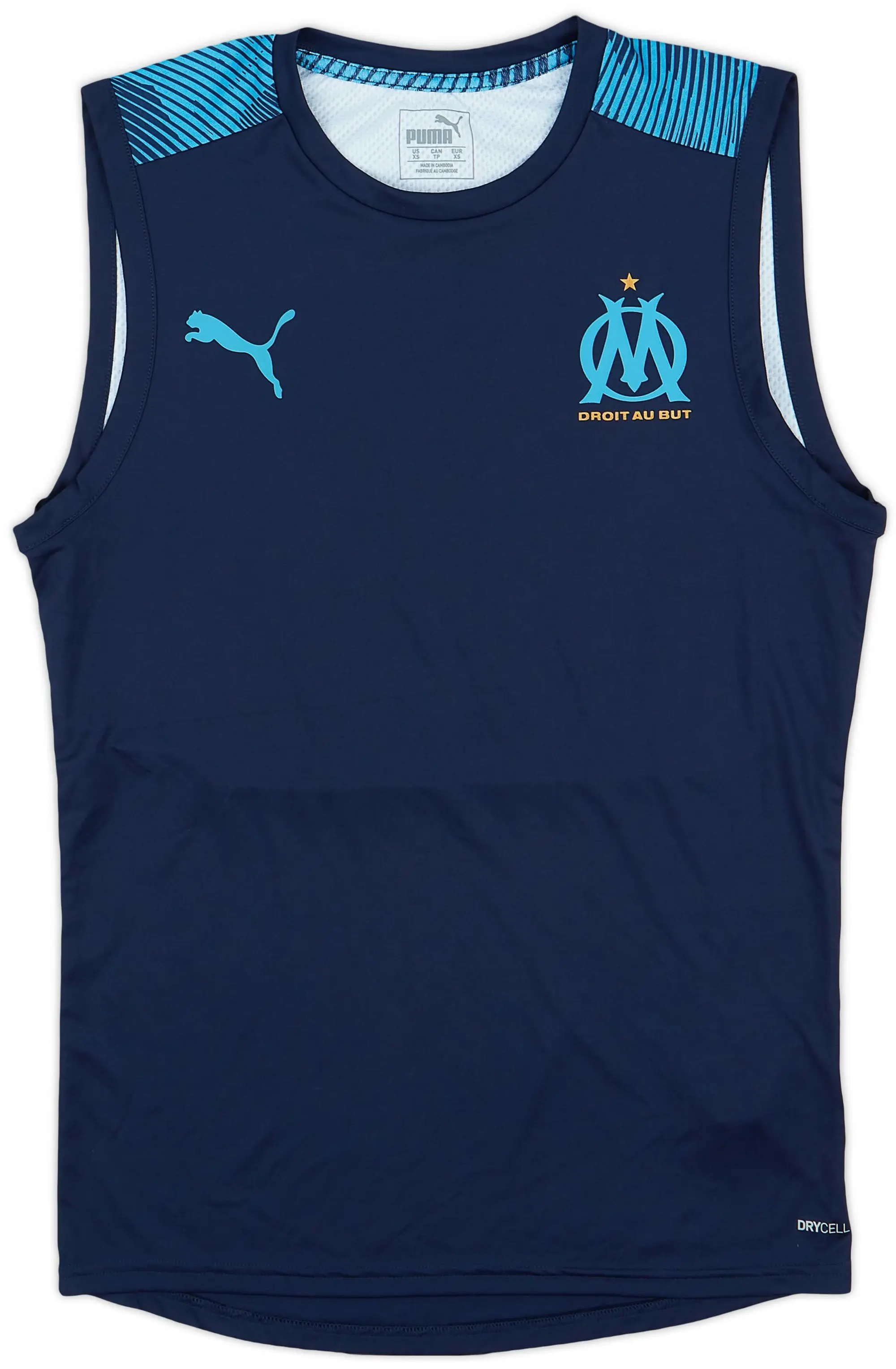 2018-19 Olympique Marseille Puma Training Vest - 8/10 - (XS)