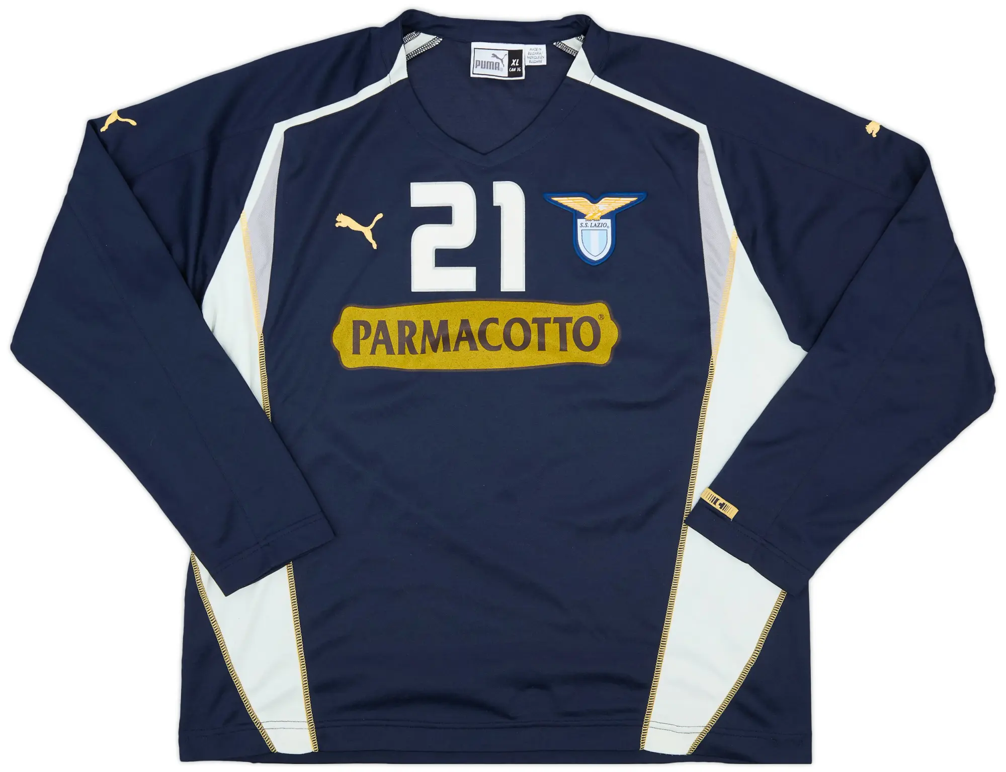 2004-05 Lazio Player Issue Puma Training L/S Shirt #21 - 8/10 - (XL)