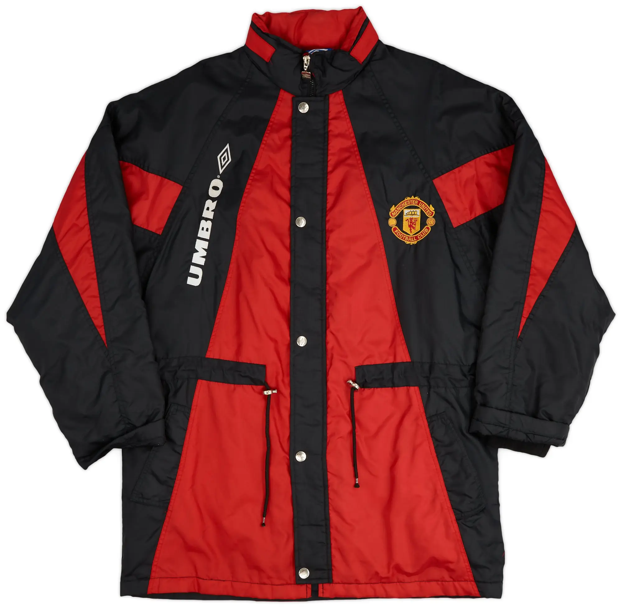 1992-93 Manchester United Umbro Padded Bench Coat - 9/10 - (L)