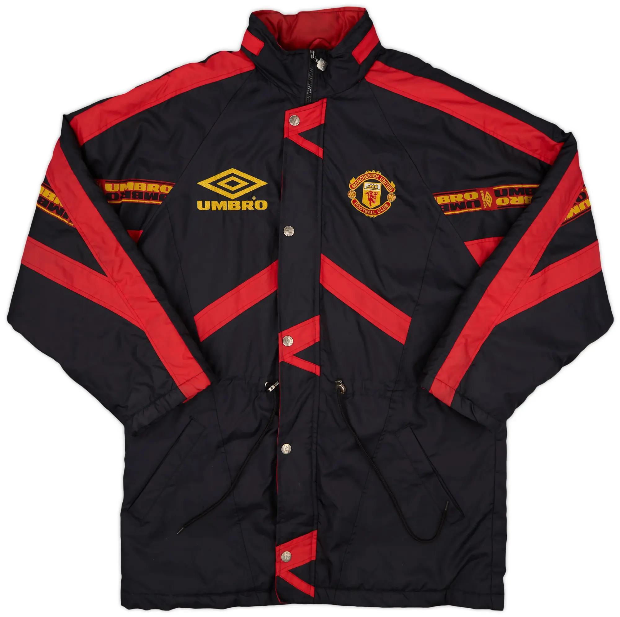 1996-97 Manchester United Umbro Padded Bench Coat - 8/10 - (L)