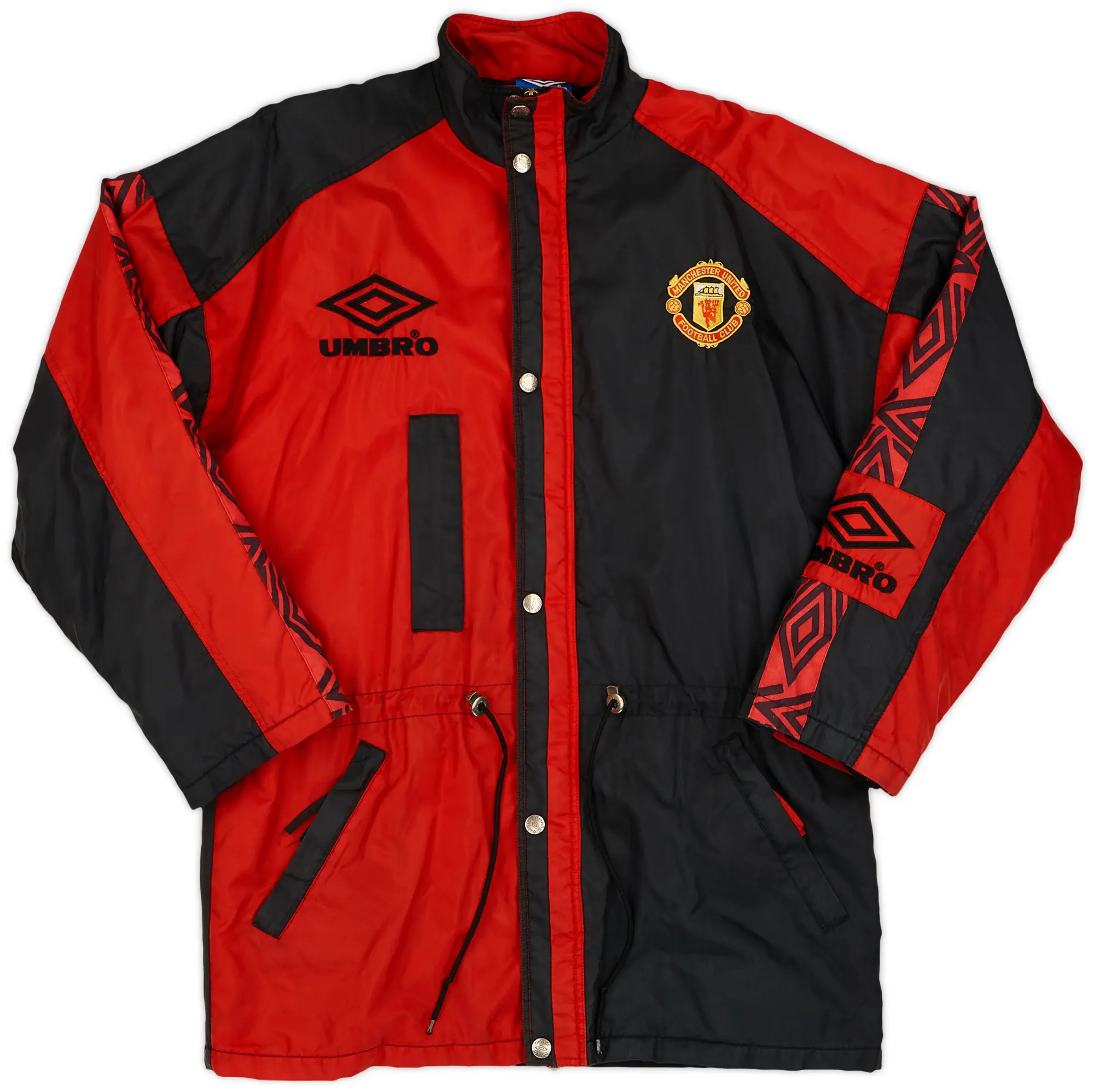 1995-97 Manchester United Umbro Padded Bench Coat - 8/10 - (M)