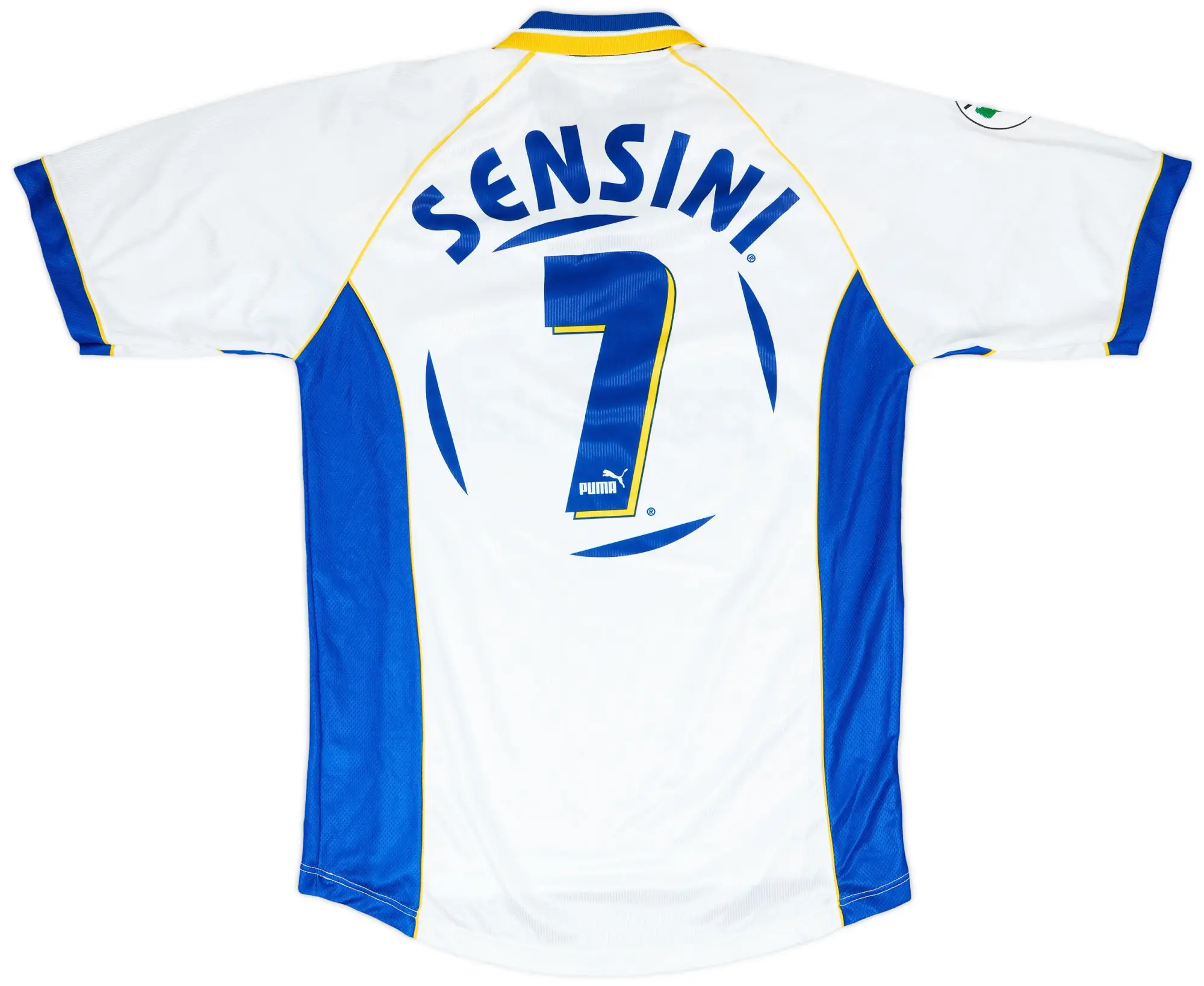 1997-98 Parma Match Worn Home Shirt Sensini #7