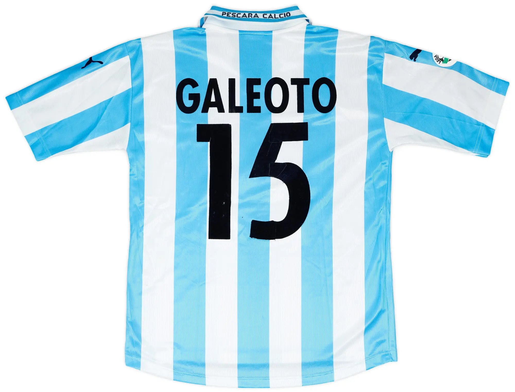 2000-01 Pescara Match Worn Home Shirt Galeoto #15