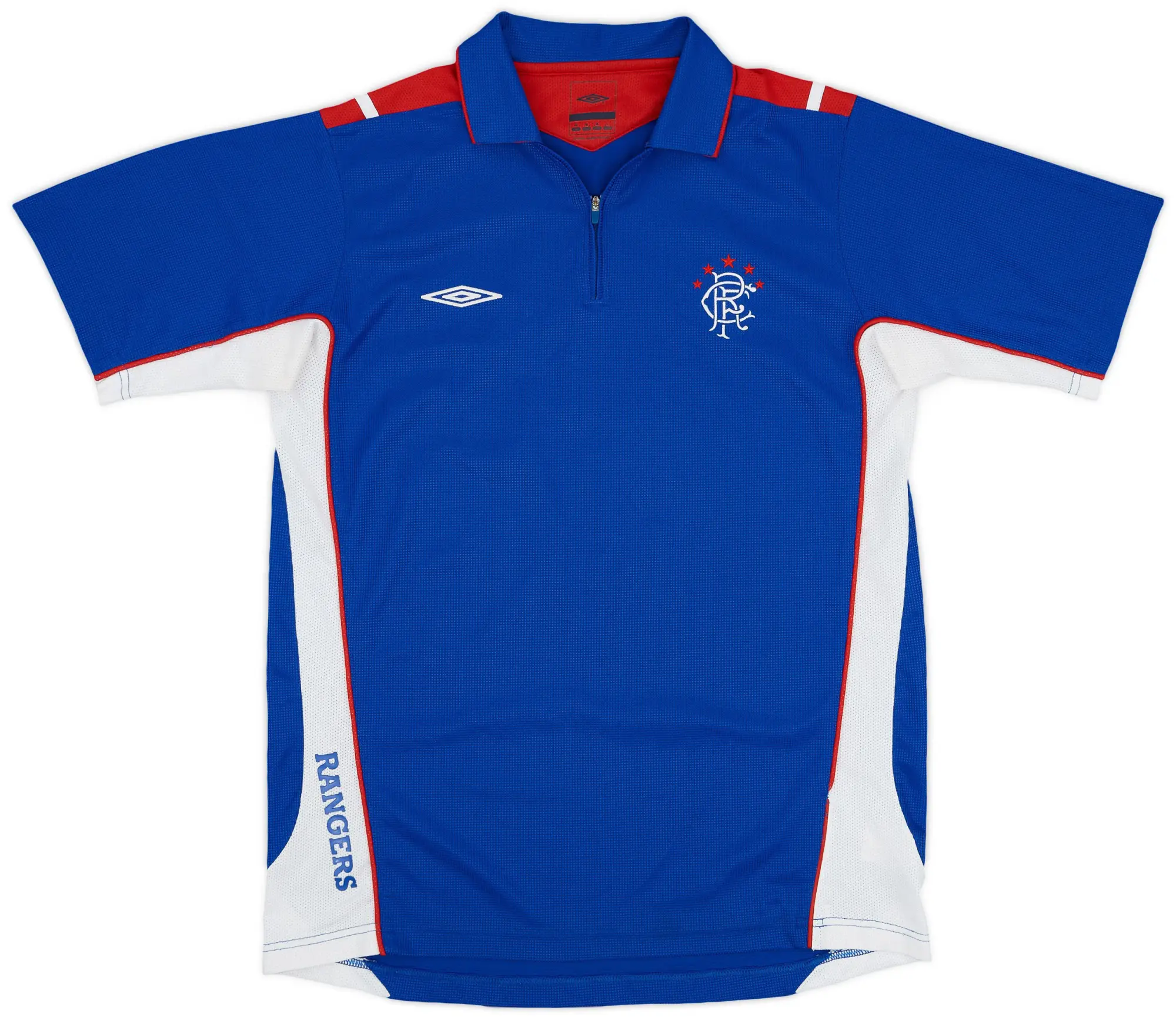 2006-07 Rangers Umbro 1/4 Zip Training Shirt - 8/10 - (M)