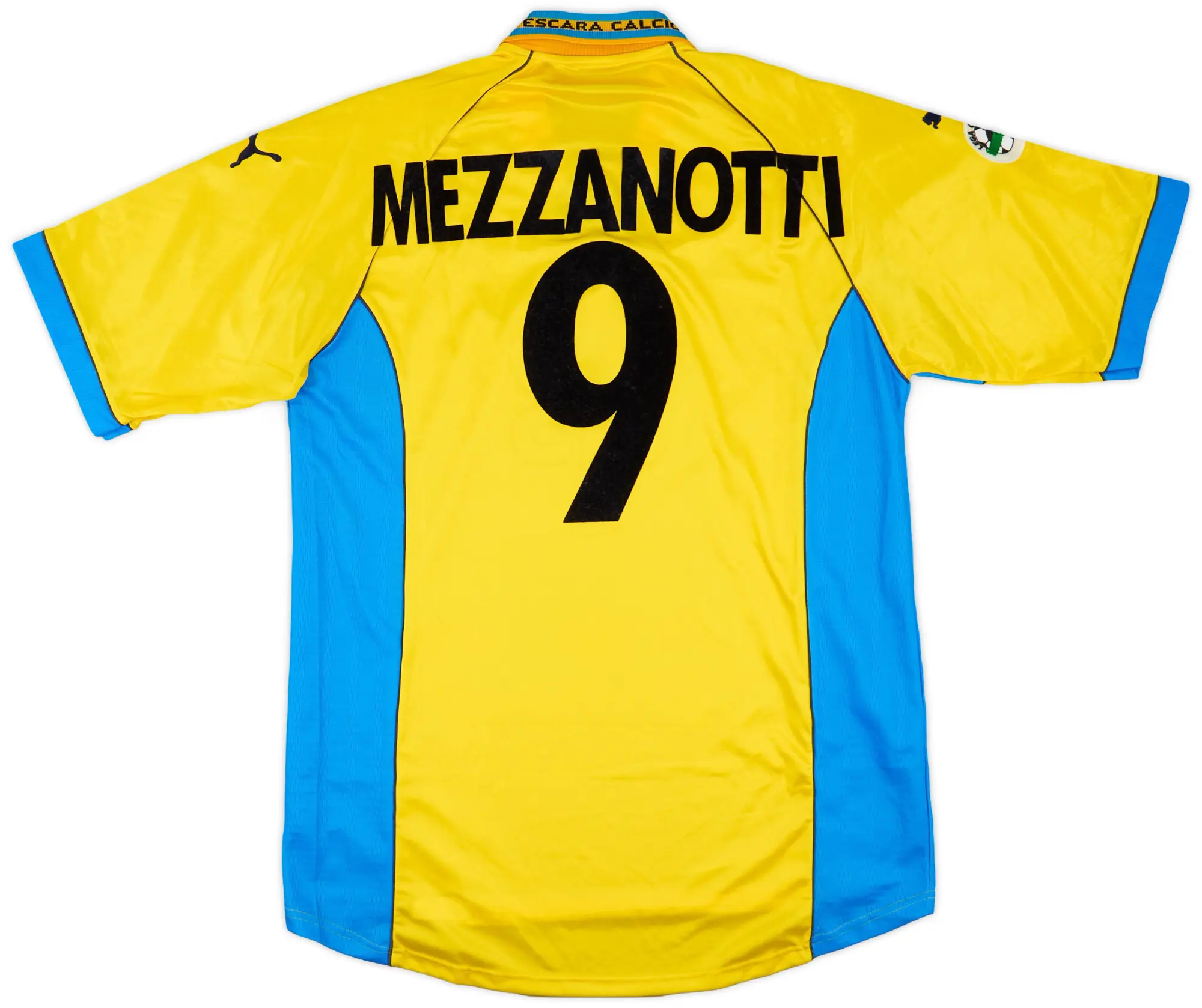 1999-00 Pescara Match Worn Away Shirt Mezzanotti #9