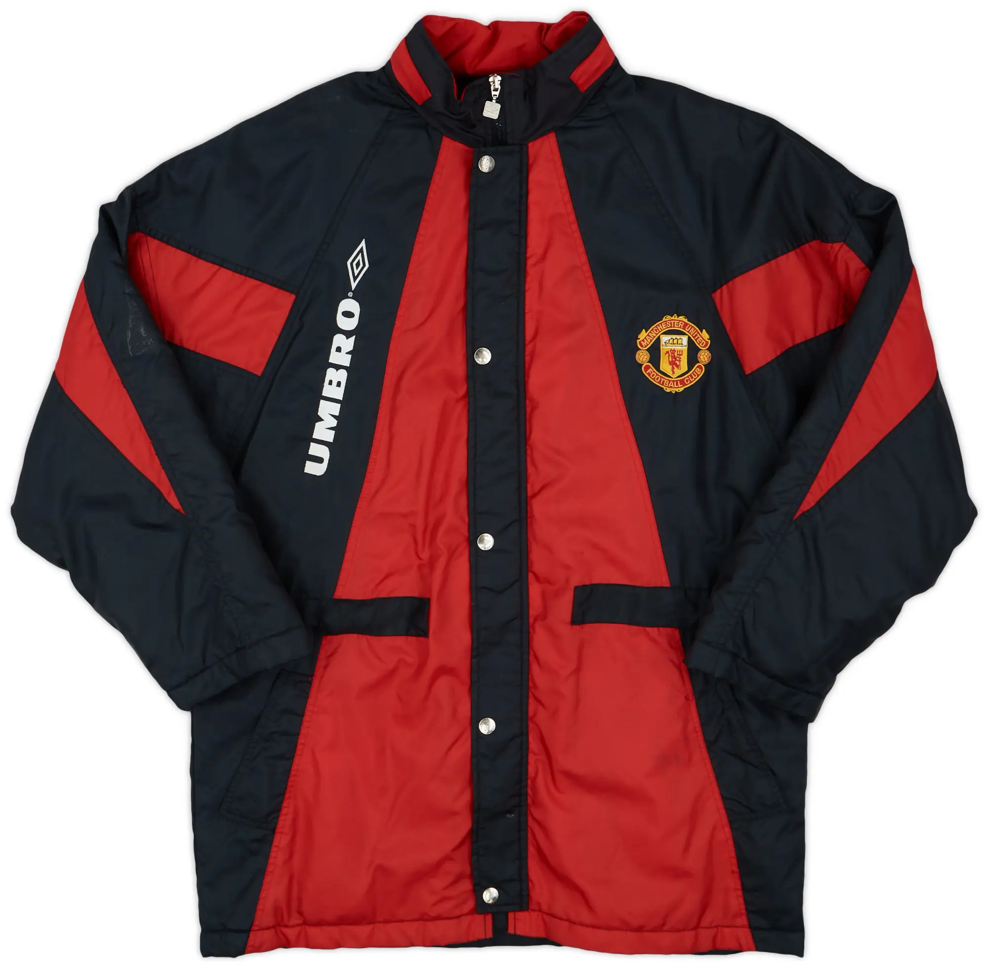 1992-93 Manchester United Umbro Padded Bench Coat - 7/10 - (L)