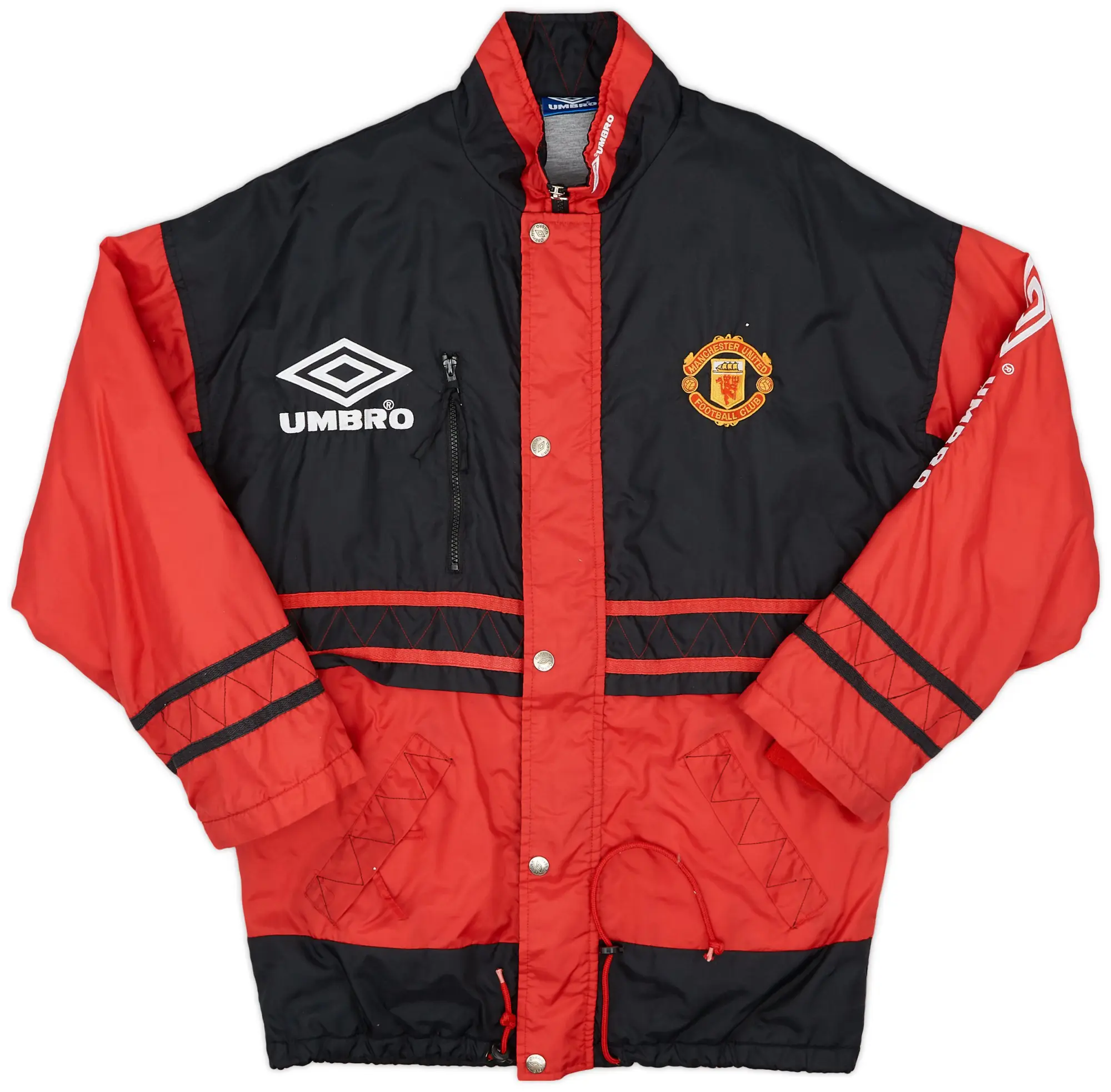 1996-97 Manchester United Umbro Bench Coat - 9/10 - (Y)