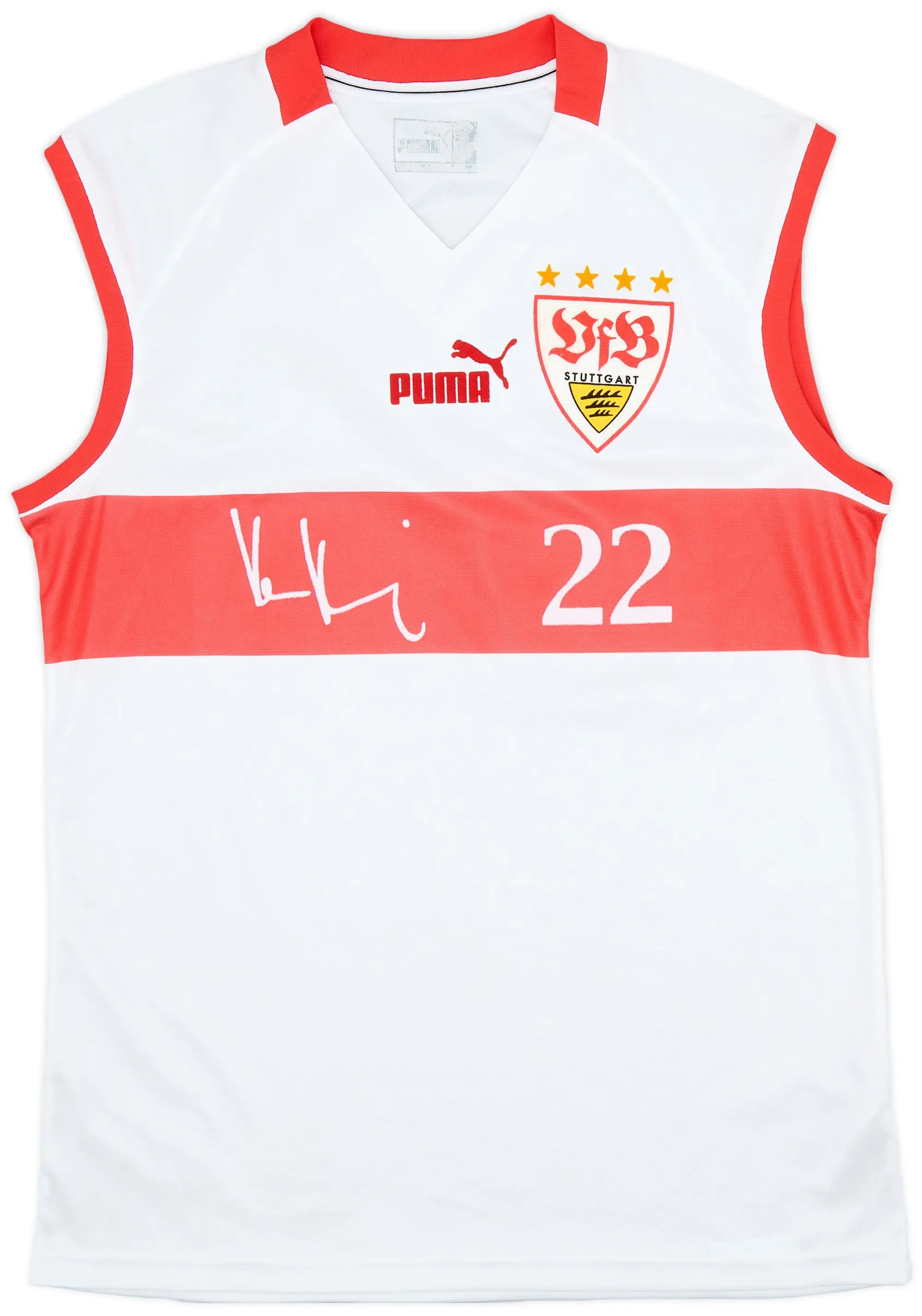 2004-05 Stuttgart Puma 'Kevin Kuranyi #22' Training Vest - 8/10 - (M)